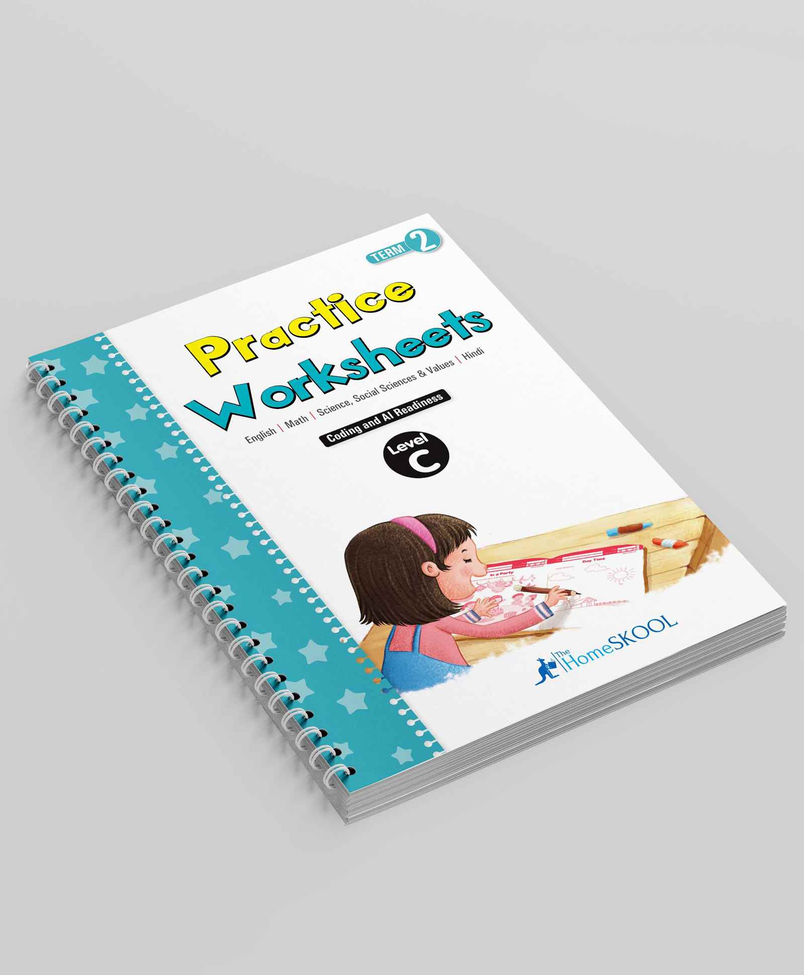 vishv books Practice Worksheets Level C Term 2 Book - English Hindi-picture-8
