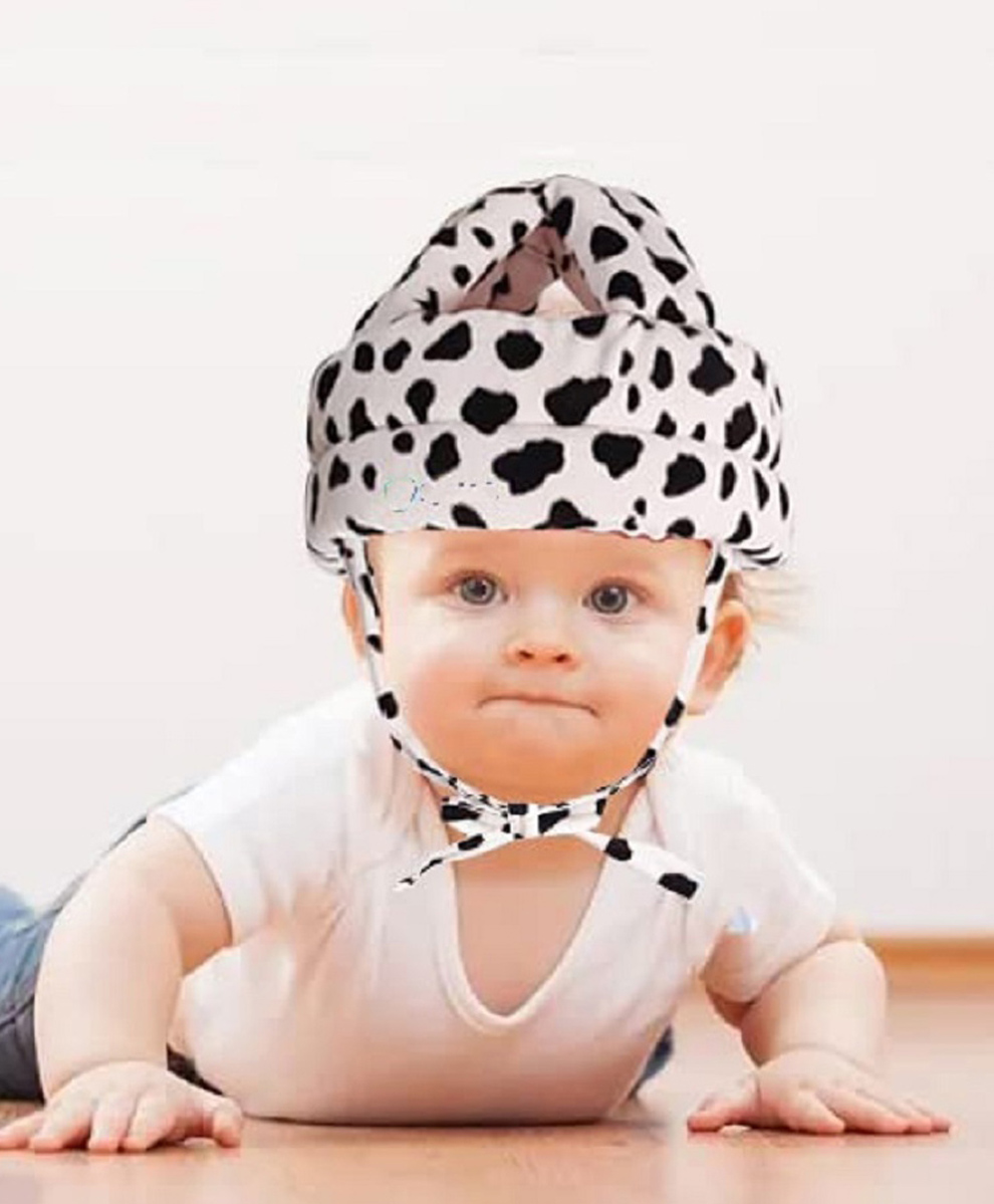 neonatecare Baby Helmet Baby Head Protector, Adjustable Size for Baby Learning to Walk or Run, Soft Safety Helmet  (White with Print) ( color and design may vary)-picture-5