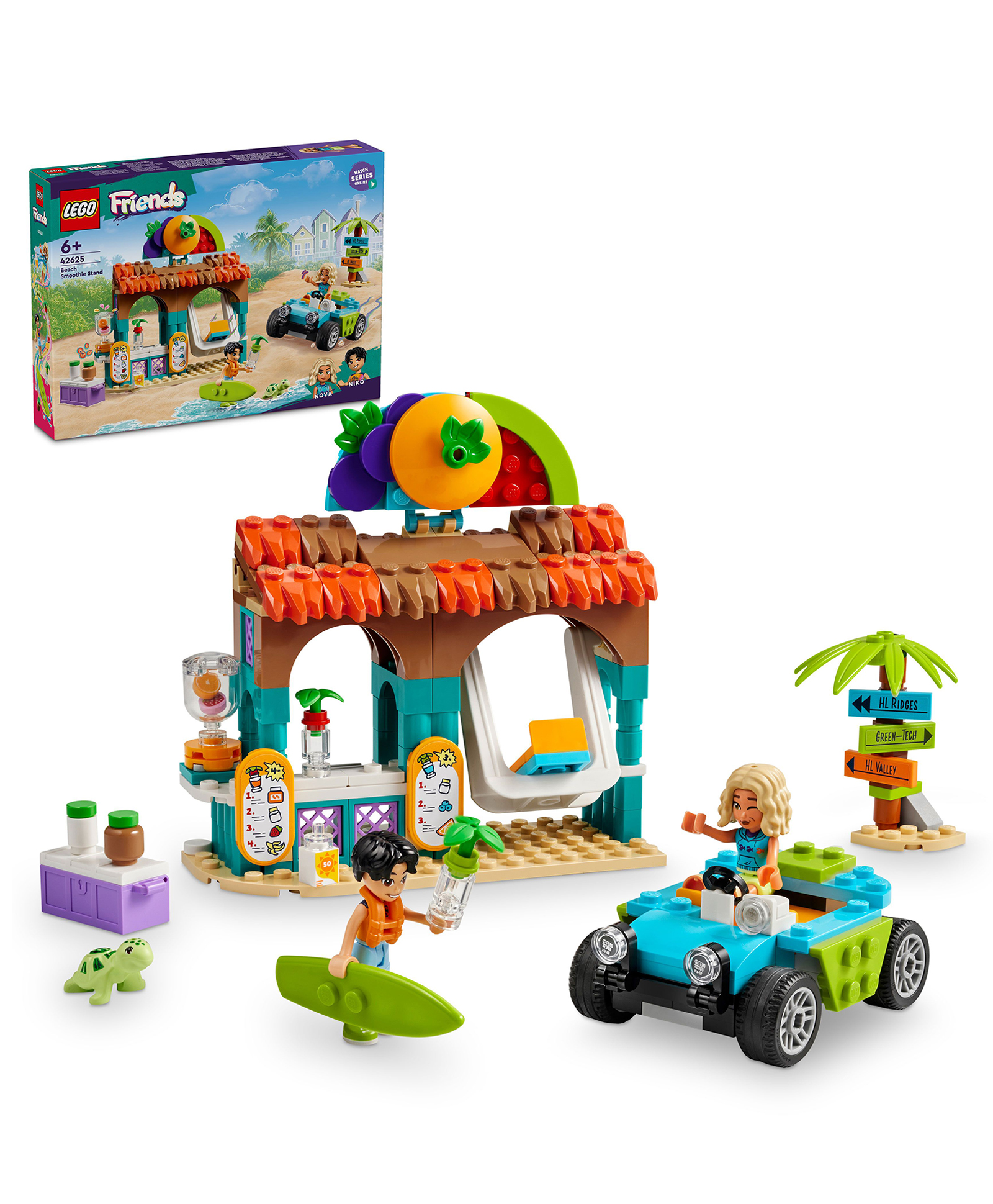 LEGO Friends Beach Smoothie Stand, Play Food Set 213 Pieces Multicolor - 42625-picture-25