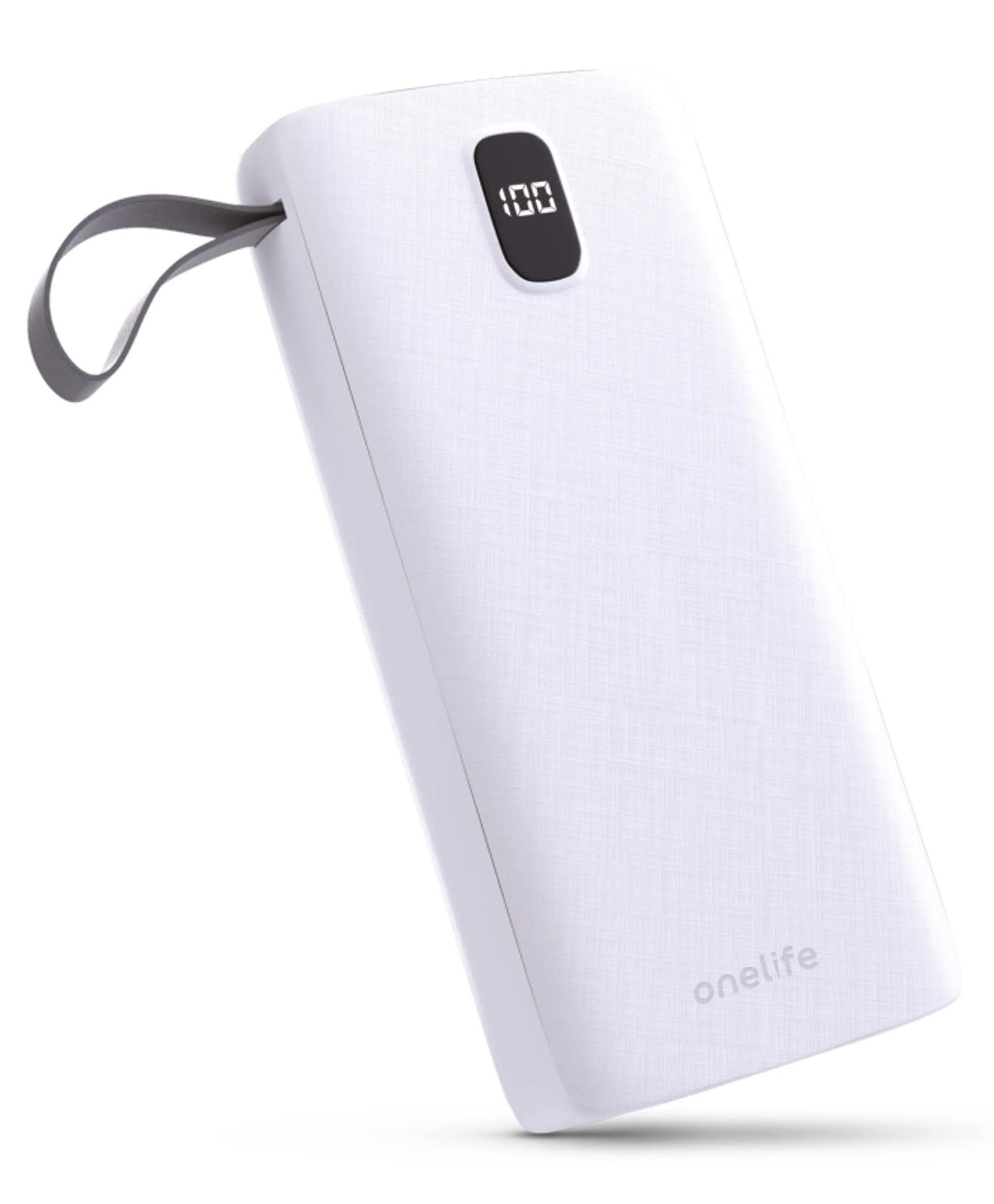 Onelife Power 02 20000mAh 12W Lithium-Polymer Power Bank | Dual Input, Dual Output | White-image-8