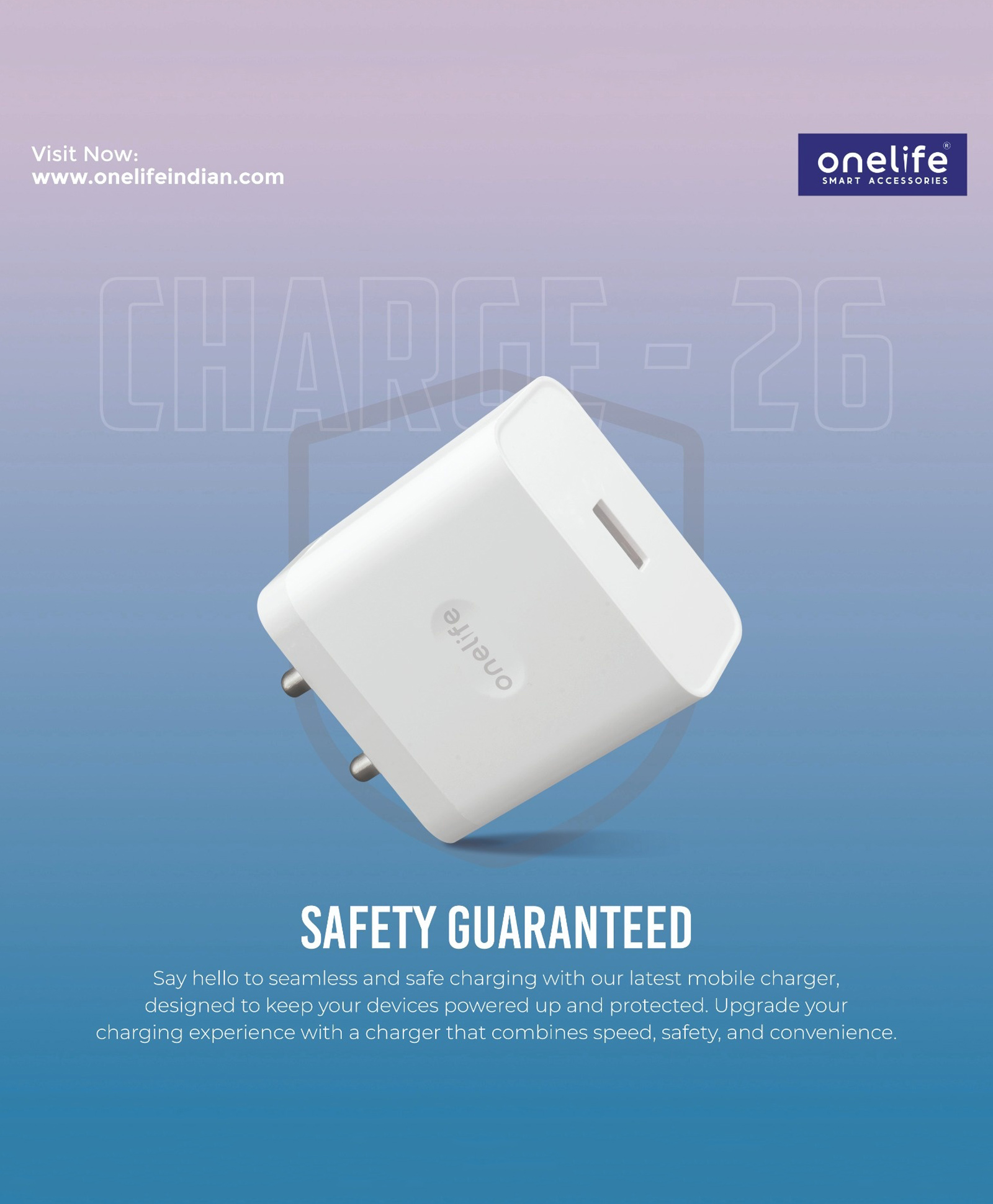 Onelife CH 26 44W USB Quick Charger for iPhone | Android Smartphones | Tablets.-image-39