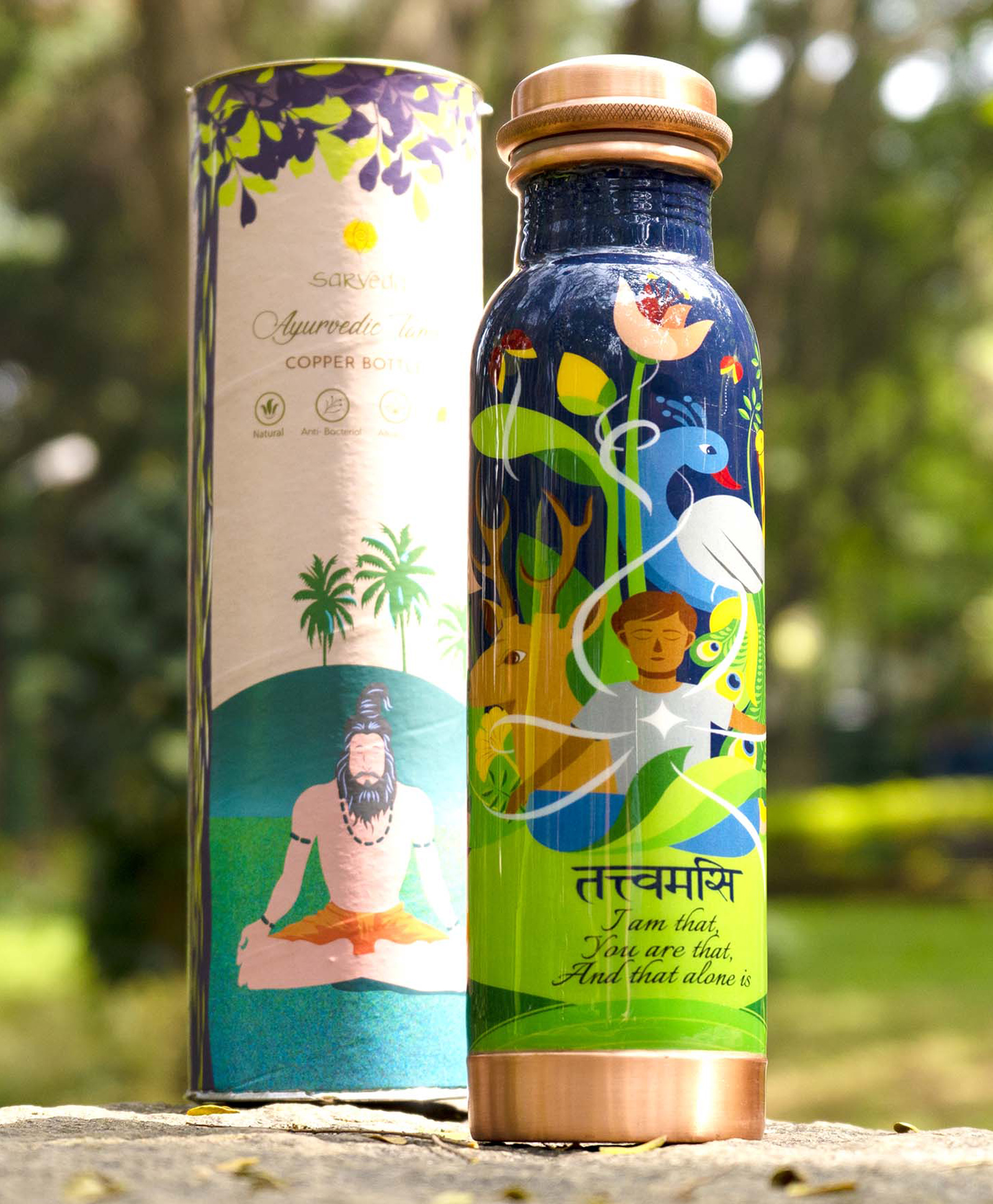 Sarveda Tatvamassi 500 ml Copper Bottle-picture-16