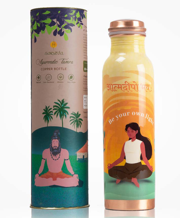 Sarveda Orange Light 500 ml Copper Bottle-picture-11
