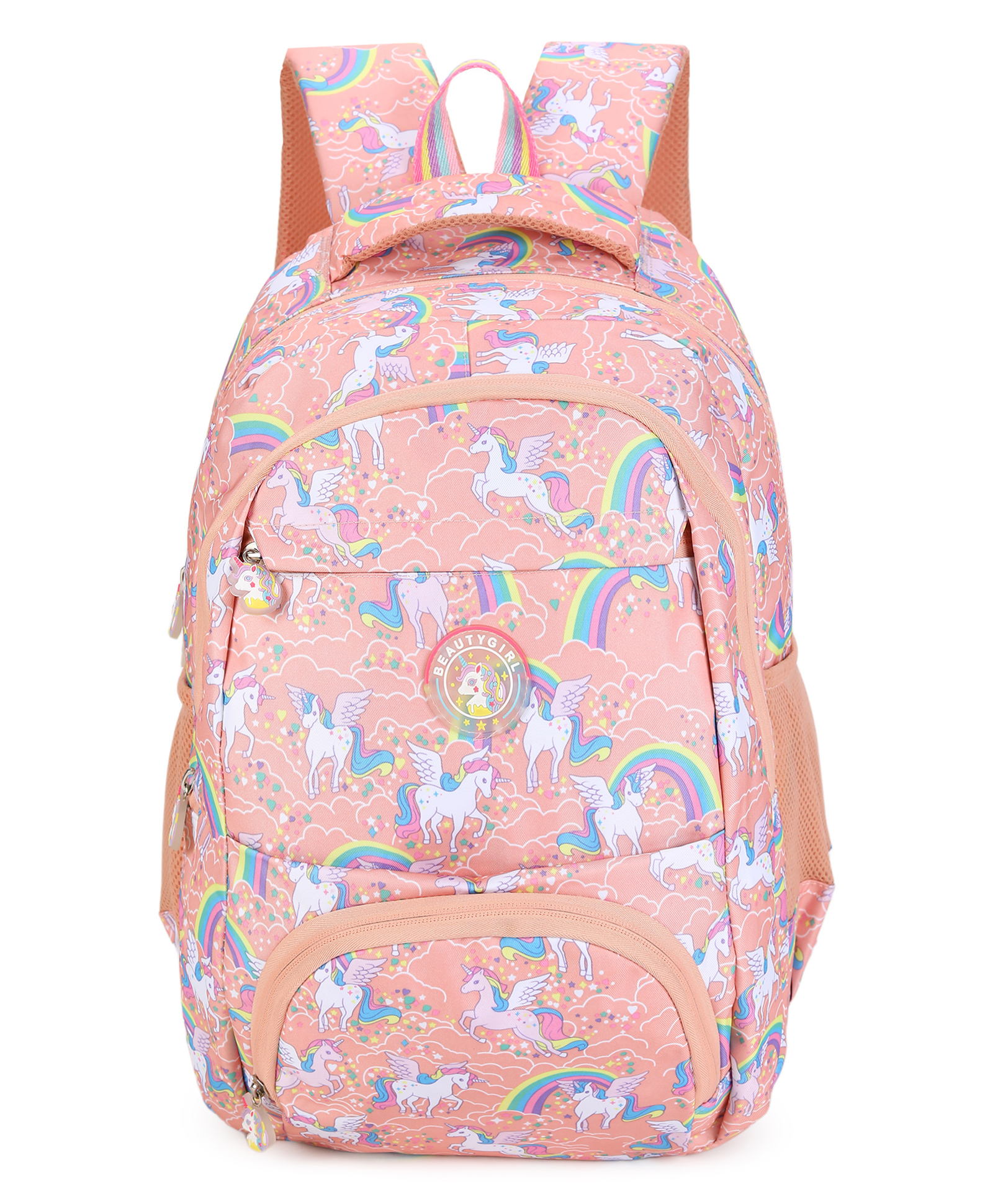 Beauty Girls by Hotshot 1558|school Bag|tuition Bag|unicorn Bag|college Backpack|for Girls & Women|18 Inch|28 L School Bag-image-2