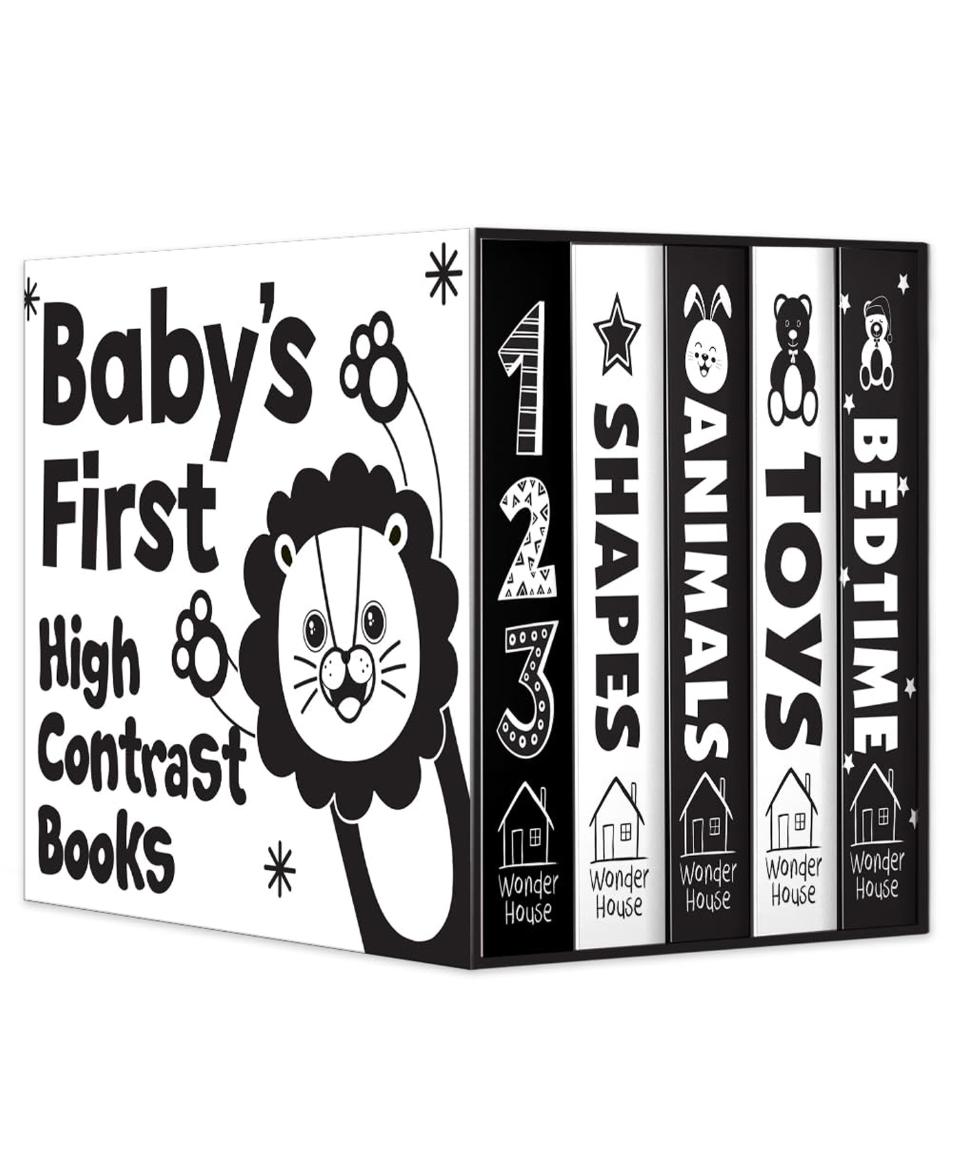 Baby's First High-Contrast Board Books Boxed Set  Pack of 5 - English-image-45