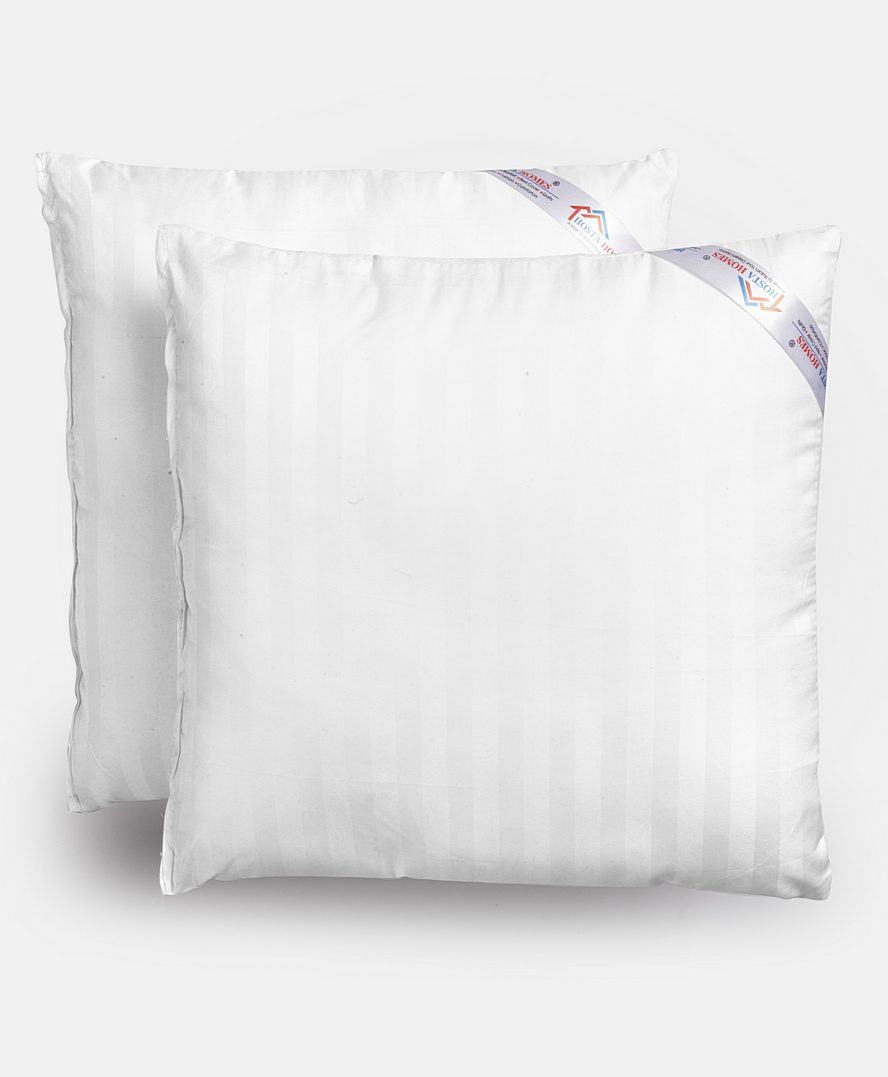 Hosta Homes Set of 2 White Striped Cushion Fillers-picture-16
