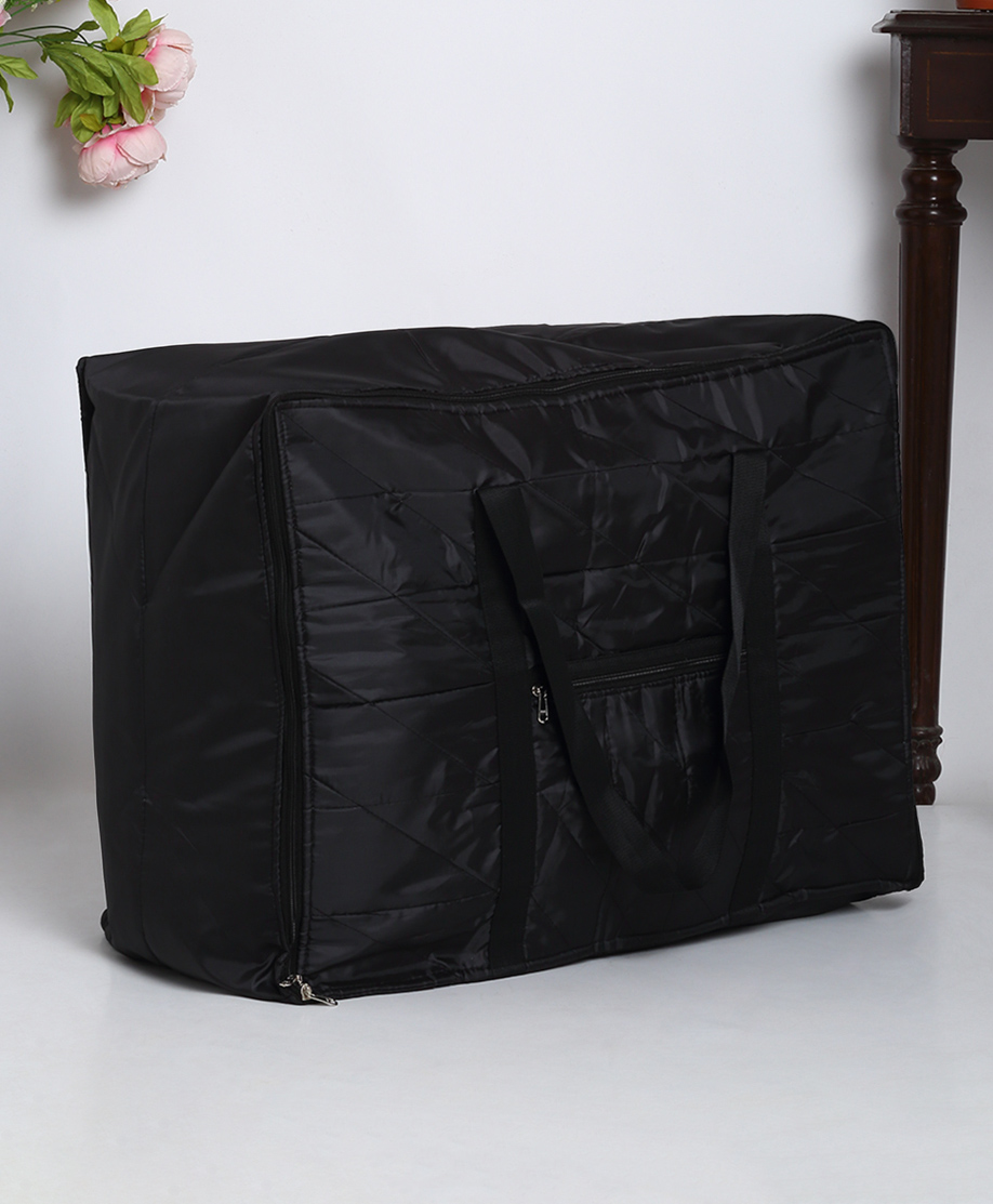 Hosta Homes  Under Bed Storage Parachute Material Zipper Bag Pack of 1 Black-image-40