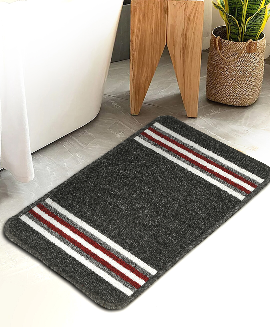 Hosta Homes water absorbent anti skid multipurpose mat multicolor-picture-21