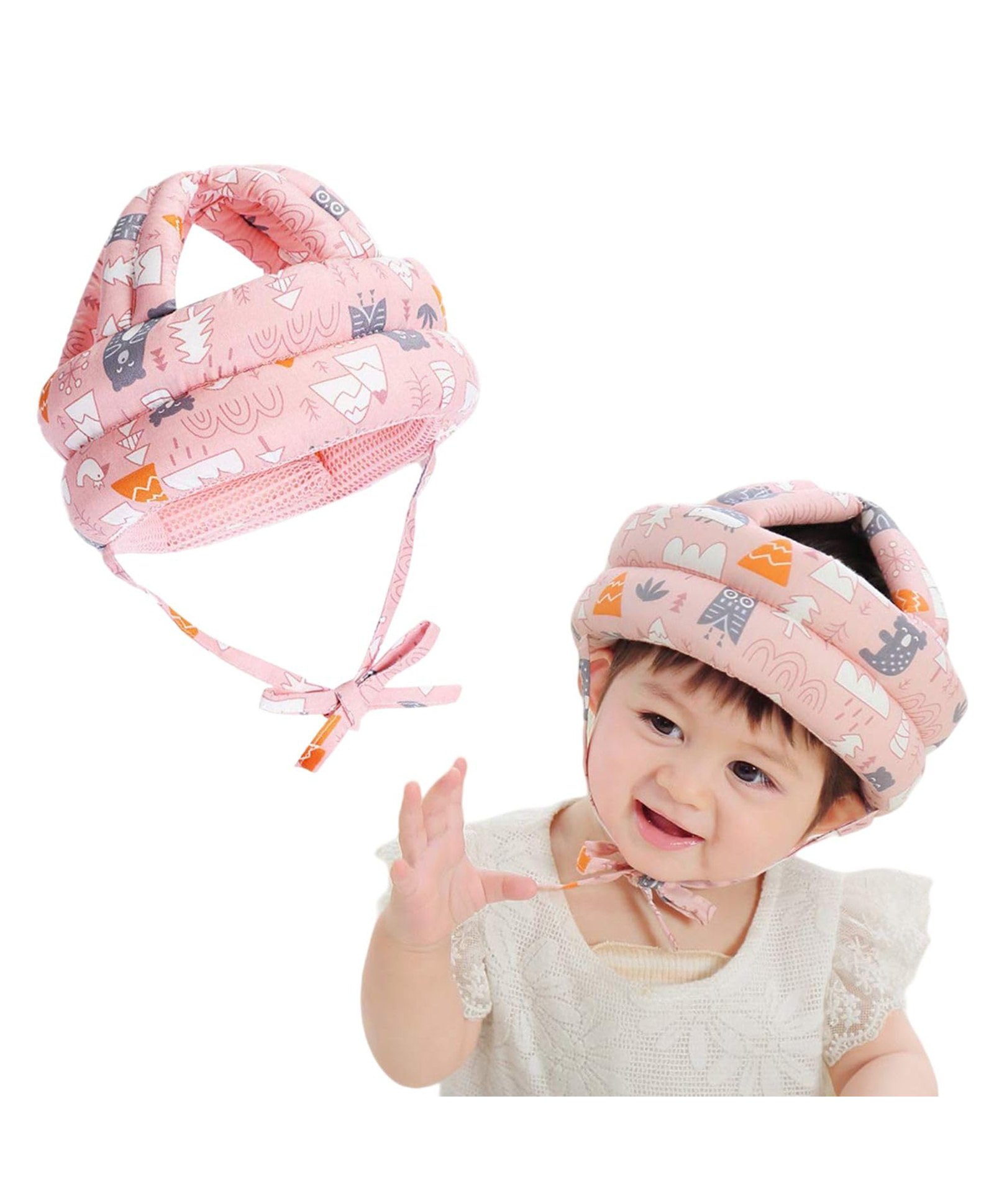 Bunie Adjustable Protective Baby Safety Helmet for Toddlers  Pink-picture-21