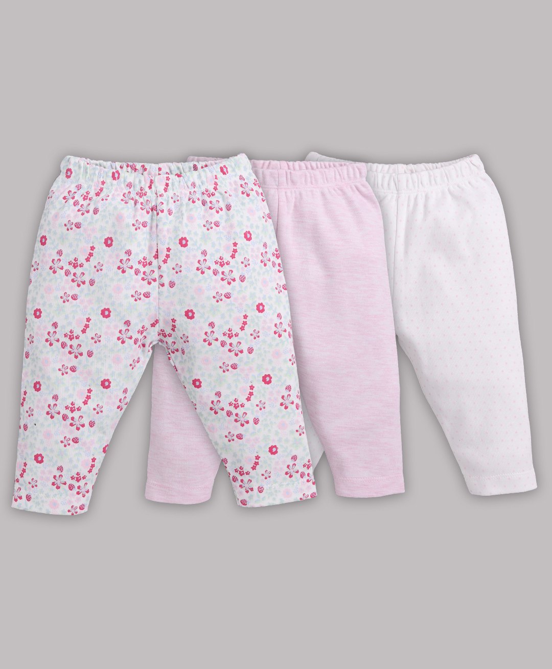 BABY GO Floral Printed Set of 3 Pyjama Set -Peach-picture-10
