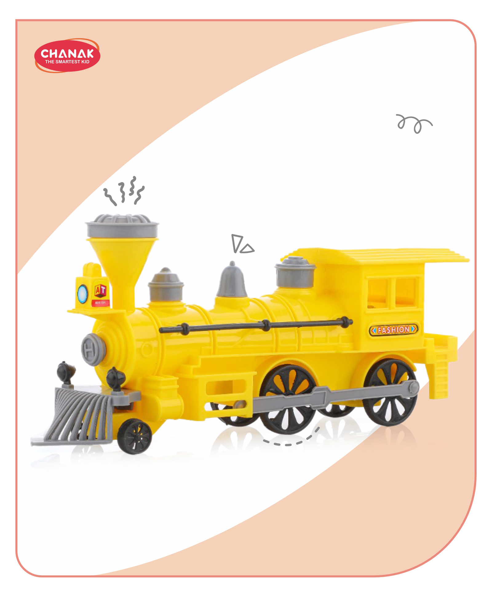 Aditi Toys Pull Back Steam Train Engine, with Led Toy for Kids, Plastic String Pull Back Train Non Toxic and Safe for Little Kids - Yellow-picture-27