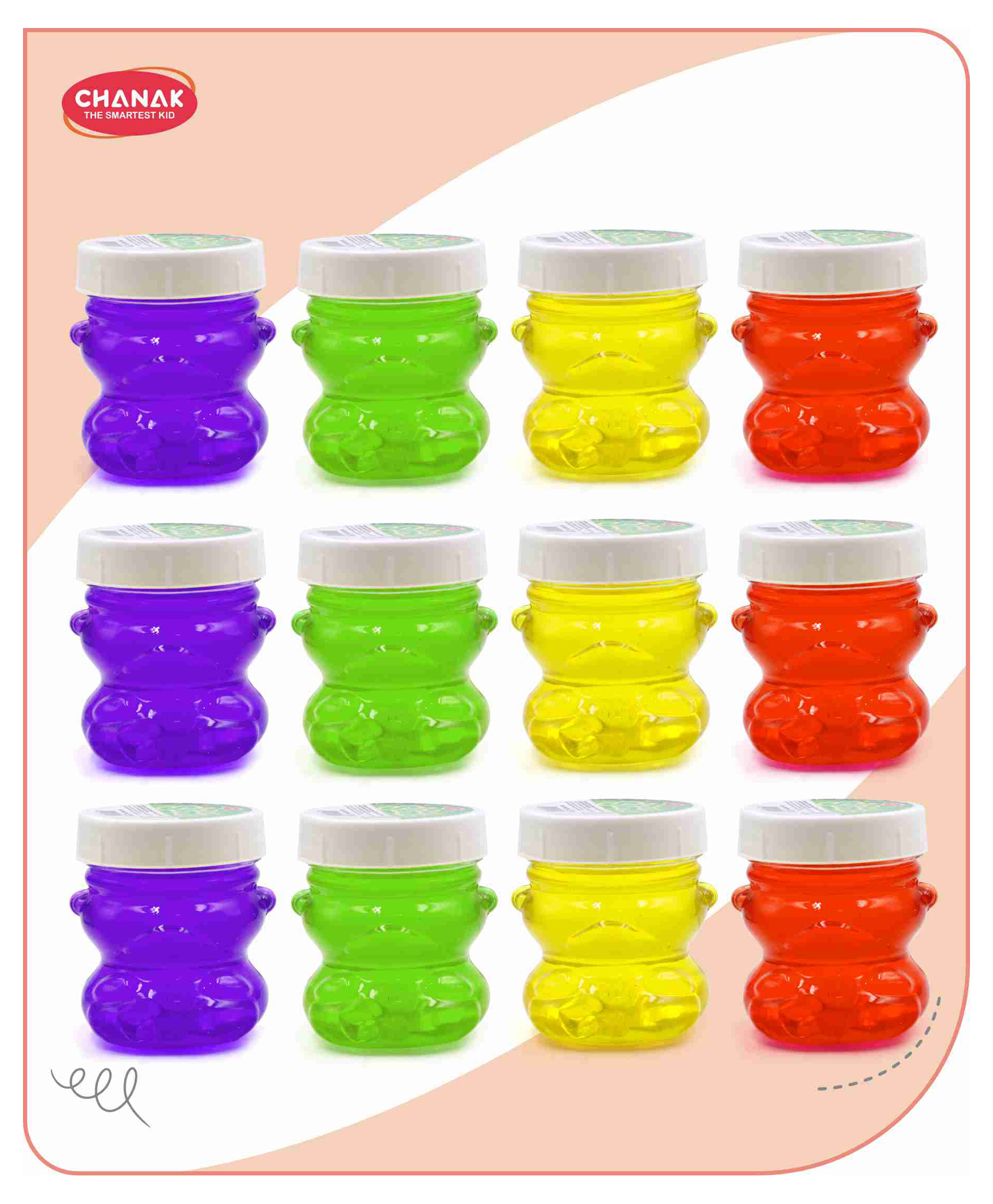 Aditi Toys Neon Colored Glitter Scented Slime Kit - Soft, Non-Sticky, Stress-Relief Non-Toxic Squishy Slime Toy Multicolor for Kids For Boys Girls, Above 5+ Age Each 100ml (Pack of 12)-picture-17