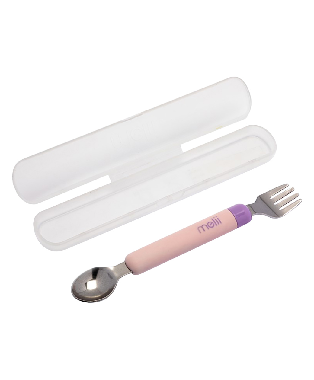 Melii Spork On the Go With Case Pink & purple-picture-20