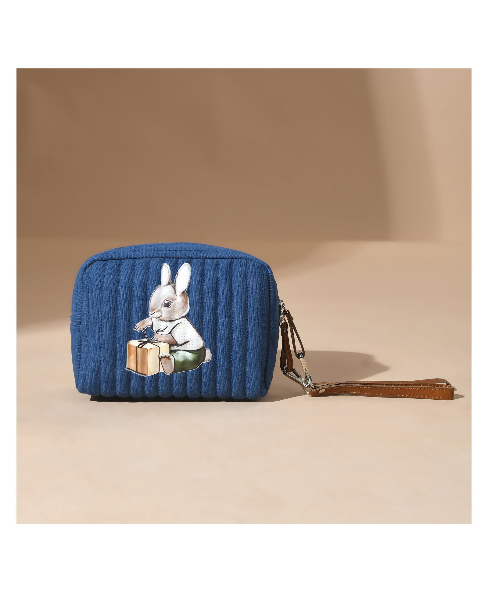 Muffa Bunny Printed Utility Kit- Blue-image-11