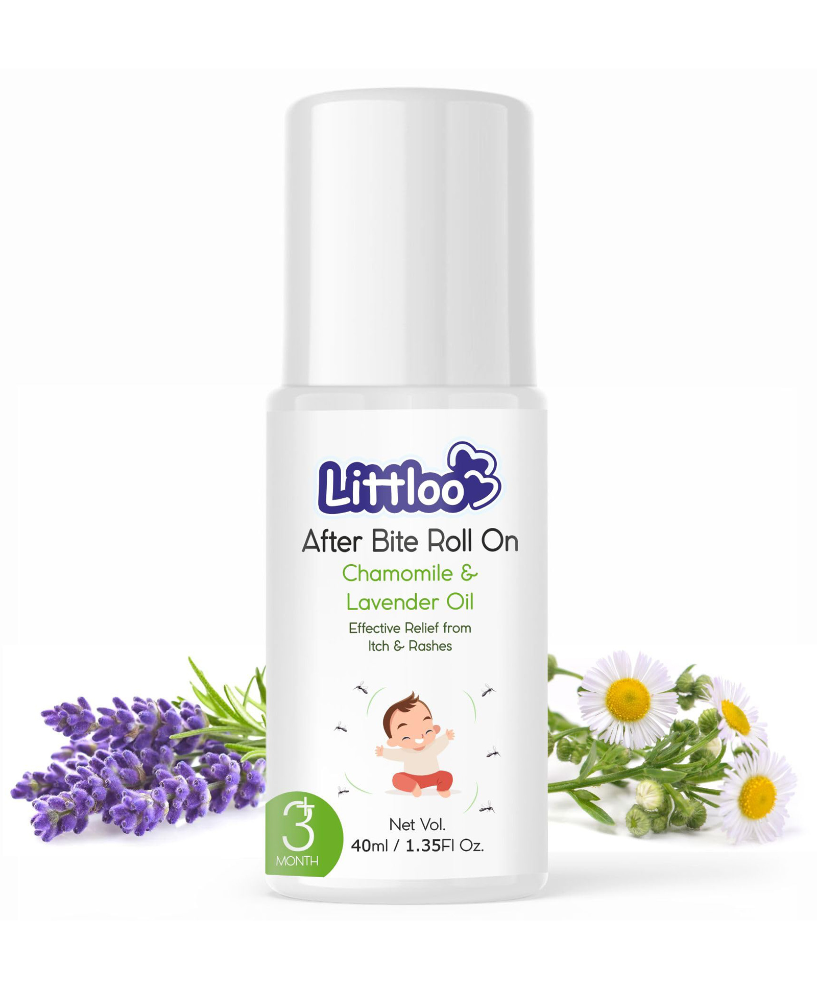 Littloo After Bite Roll-On for Kids | Relives Rashes and Redness from Mosquito Bites | Enriched with Peppermint and Ustukhuddus Oil - 40ml-picture-18