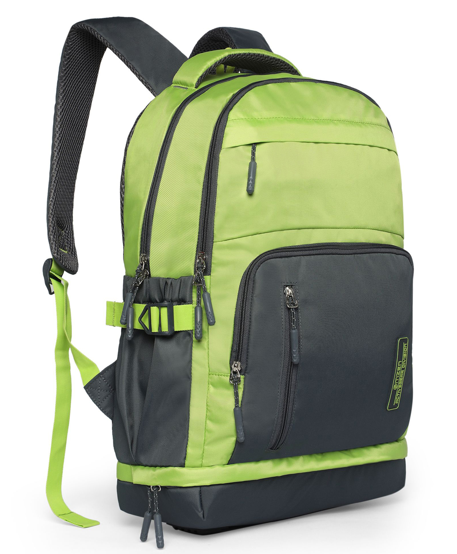 Citizen Lotus Kids School Backpack with Free Pencil Stationary Pouch | 23L Polyester Unisex Casual Backpack/Daypack/Travel Backpack/School Bag 19 Inches - Green-image-26