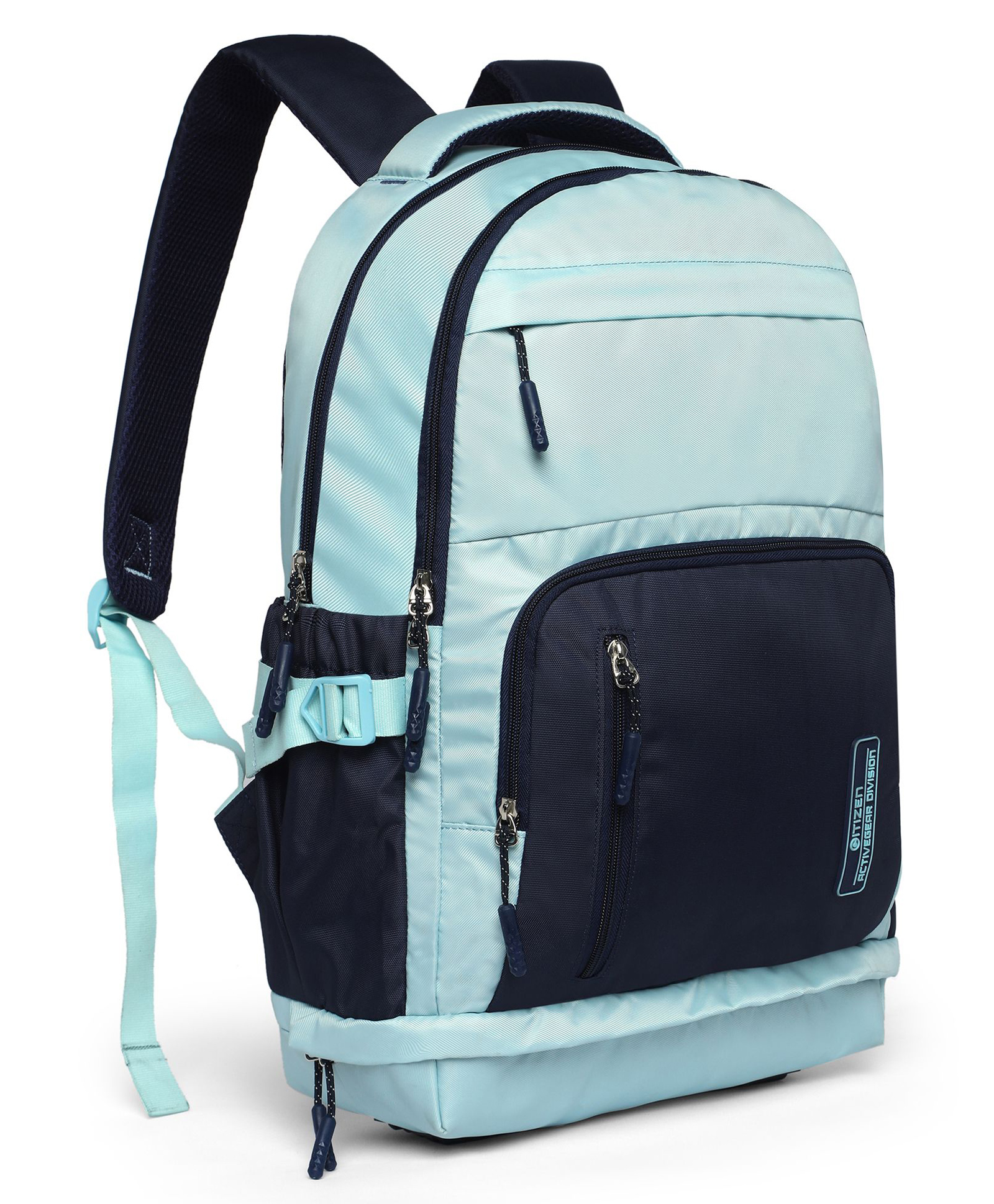 Citizen Lotus Kids School Backpack with Free Pencil Stationary Pouch | 23L Polyester Unisex Casual Backpack/Daypack/Travel Backpack/School Bag 19 Inches - Sky Blue-image-26