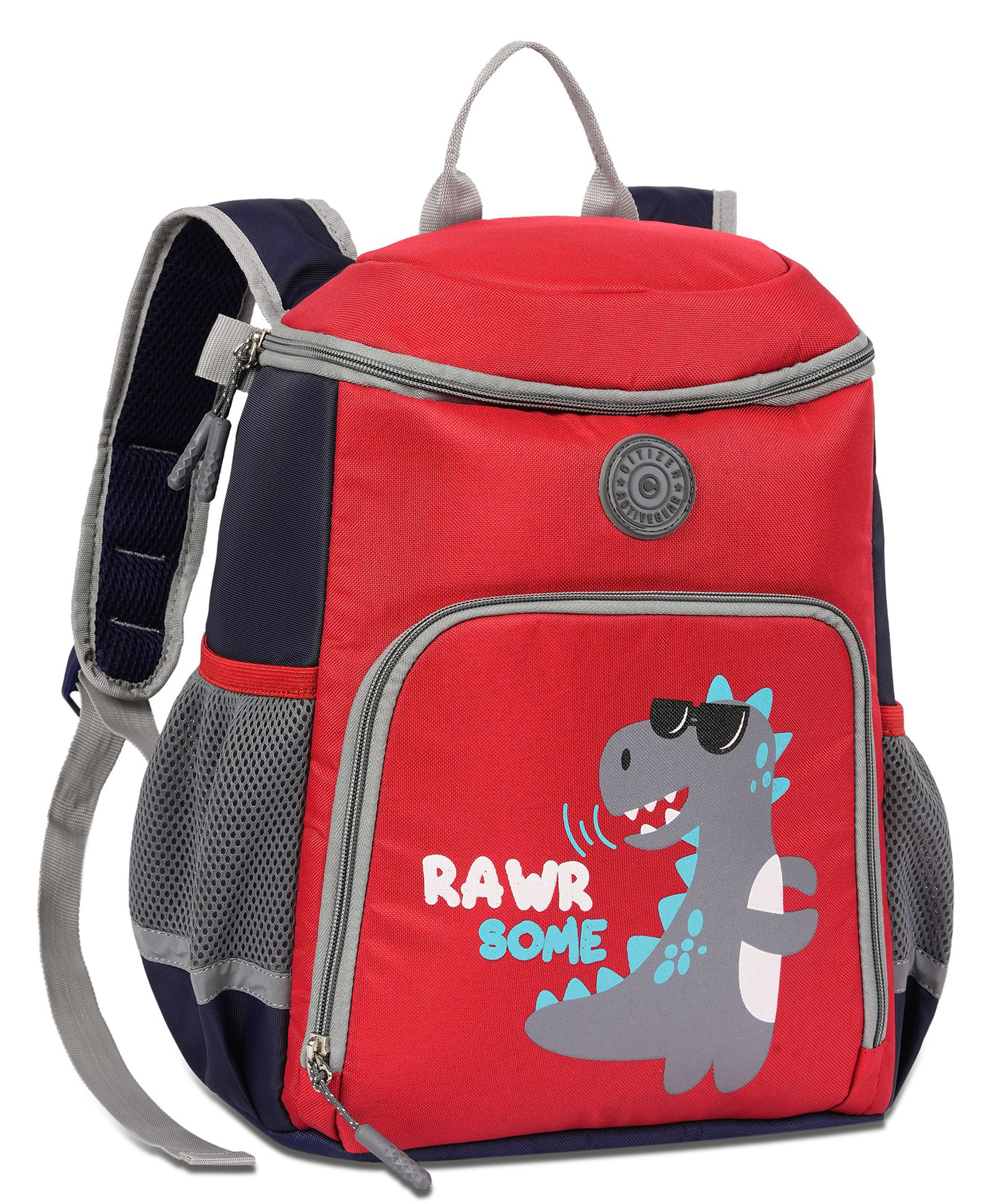 Citizen Apollo Kids School Backpack | 15L Polyester Unisex Casual Backpack/Daypack/Travel Backpack/School Bag  14 Inches - Red-image-19