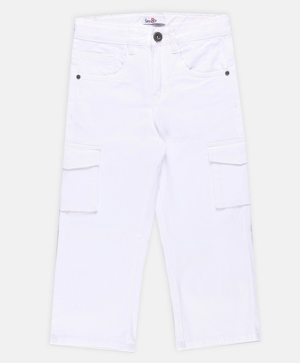 SpyBy Girls Solid Jeans-White-image-2
