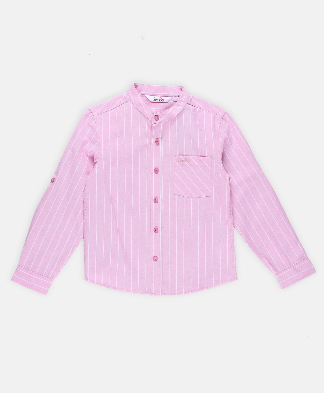 SpyBy Full Sleeves Striped Shirt - Pink-picture-10