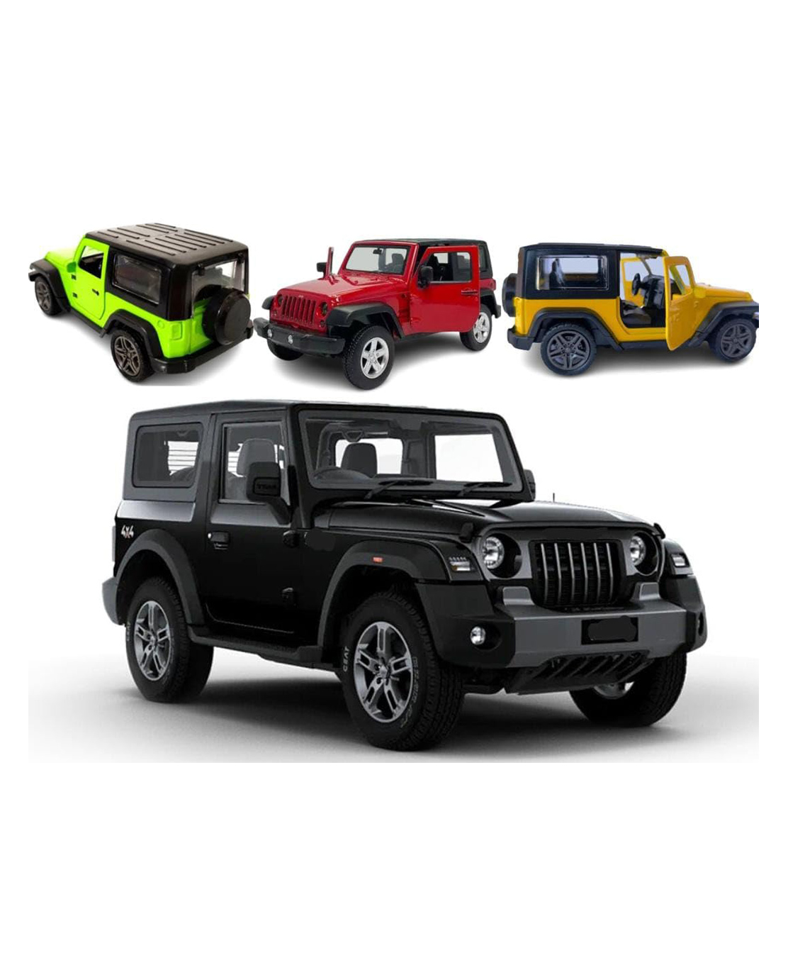 Zyamalox Precision-Engineered thar car toy with Realistic Detailing, Dual Opening Doors, and Pull-Back Action: A Miniature Masterpiece car toy car! (Assorted Color)-picture-12