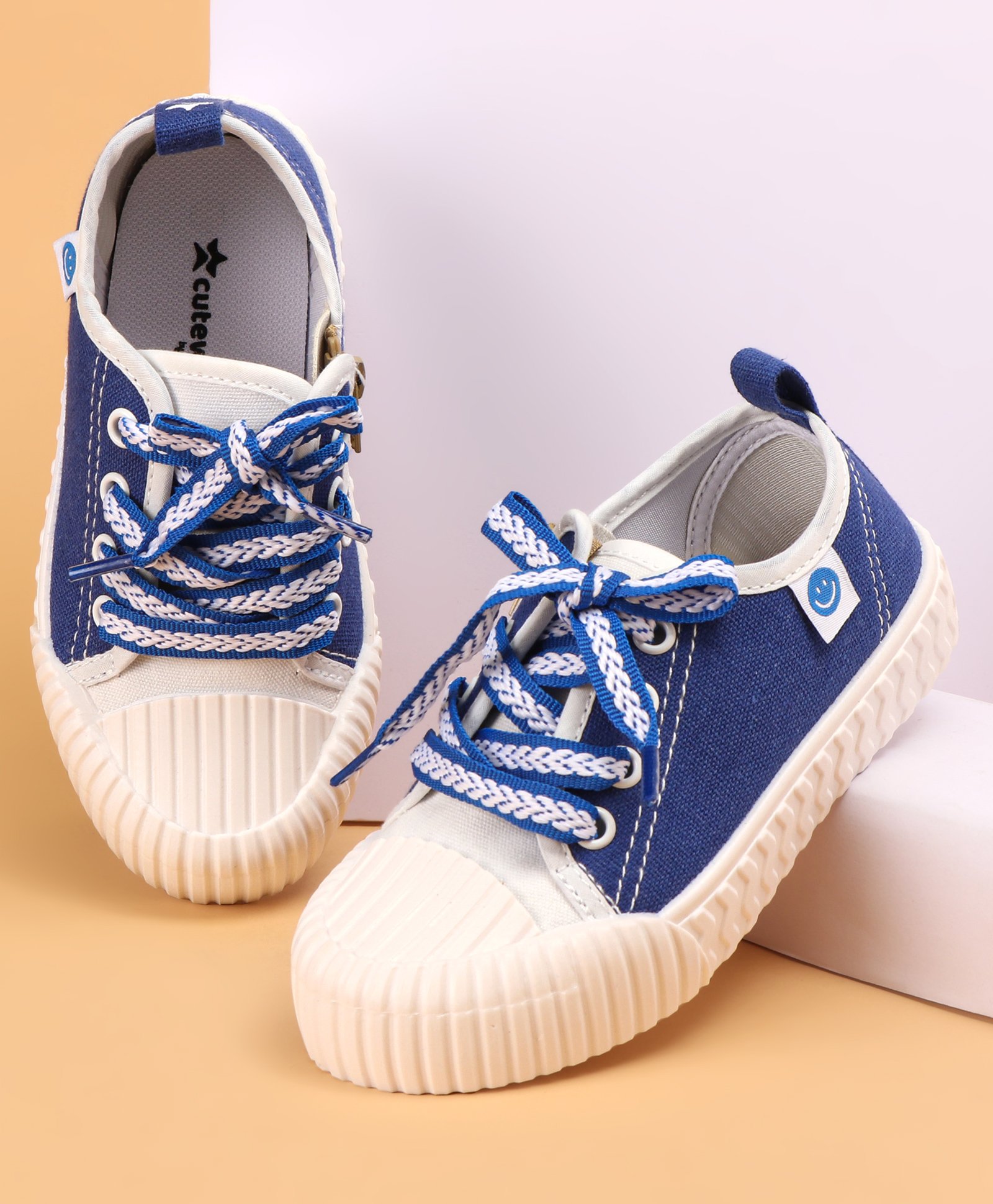Cute Walk by Babyhug Lace Up Causal Shoes - Blue