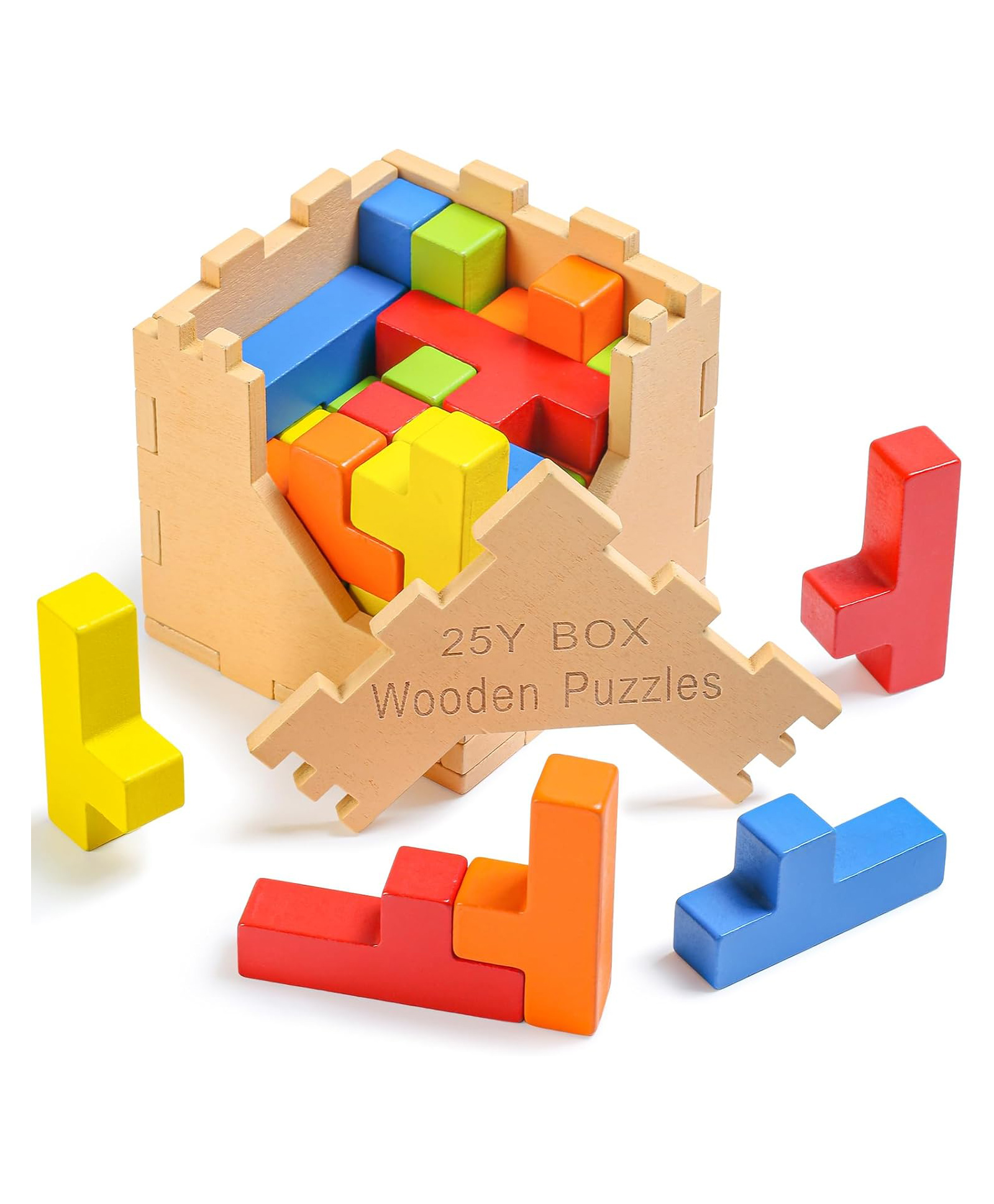 Urbane chic Challenging 3D Wooden Jigsaw Puzzle for Brain Training and Fun-Multicolor-picture-33