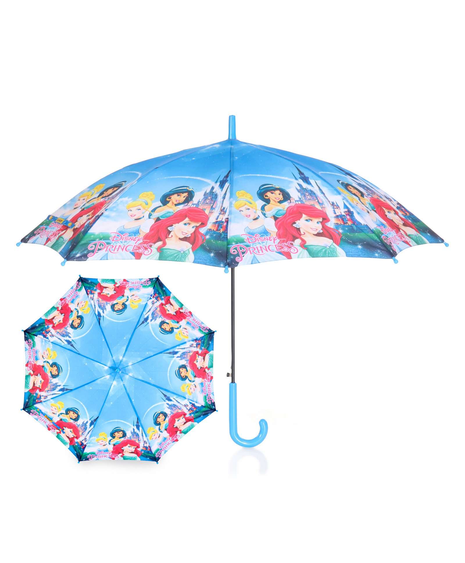 john's umbrellas John's Umbrella  Disney Princess Print Straight Umbrella with J Curve Handle - Multicolor-picture-25
