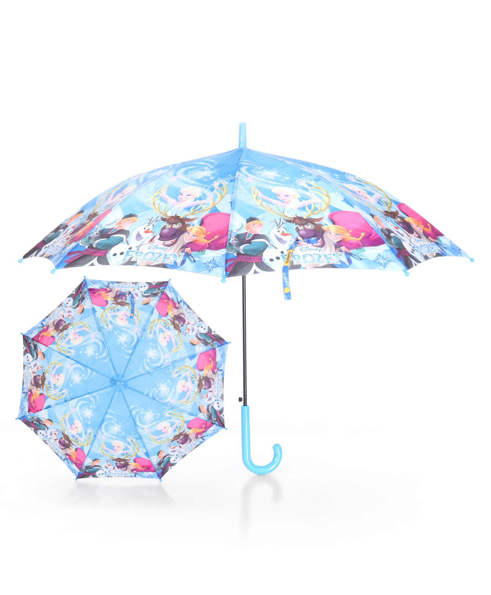 john's umbrellas John's Umbrella  Disney Frozen Print Straight Umbrella with J Curve Handle - Multicolor-picture-28
