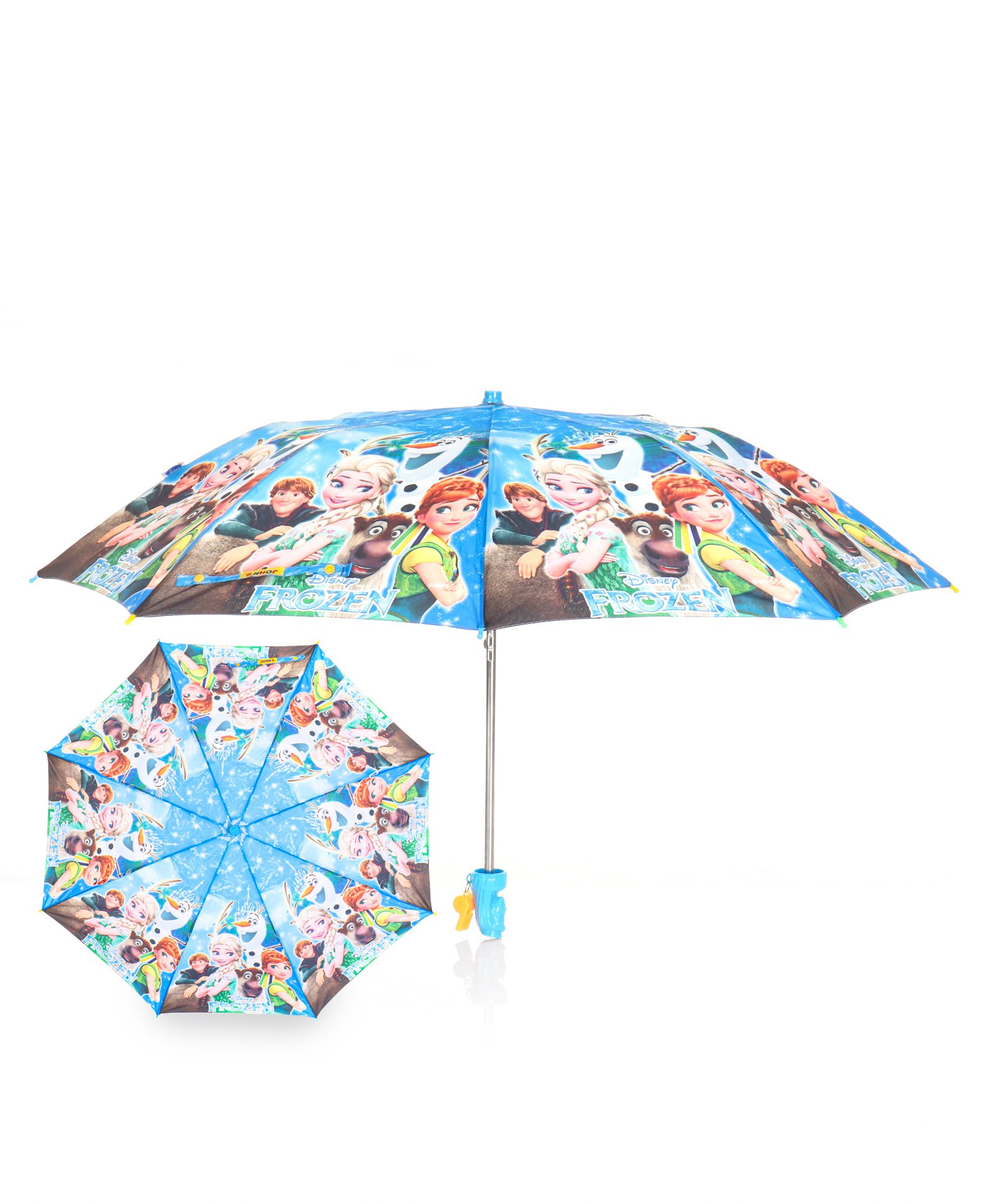 john's umbrellas John's Umbrella  Disney Frozen  Print 2 Fold Straight Umbrella with Whistle - Multicolor-picture-22