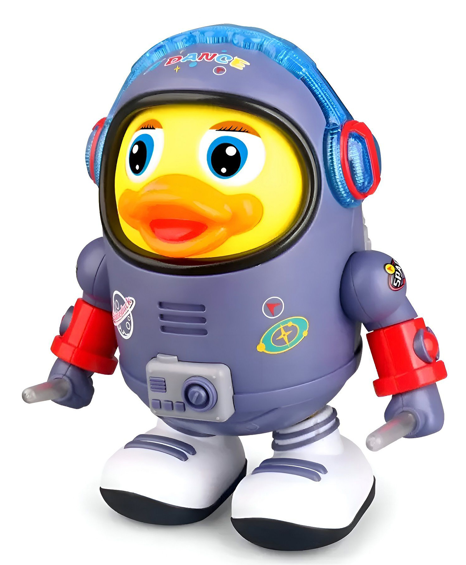 VELLIQUE Baby Duck Toy Musical Interactive Duck Toy Electric Toys With Lights and Sounds Dancing Robot With Space Elements Designed for Infants Babies, Kids - Color May Vary-picture-23