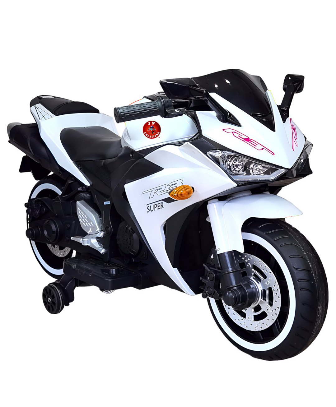 12V Yamaha R3 Kids Battery Operated Ride On Bike with Hand Racing/Foot Brake/Lighting Wheels-image-32