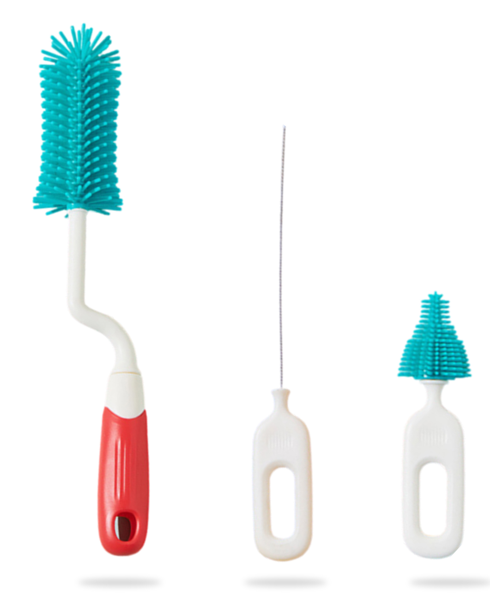 Bembika Baby Bottle Brushes: The Ultimate Bottle Brush Set For Your Baby'S Feeding Bottle Brush And Nipple Cleaner Brush Needs Red -(Dinosaur Bottle Brush 3-Piece Set)-picture-30