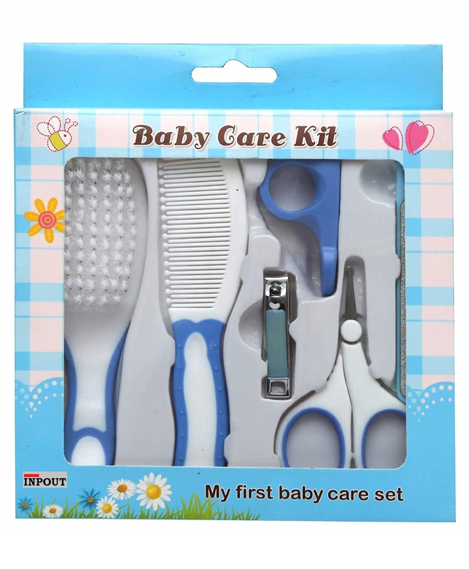 Inpout Infant/toddler 6 pcs Baby Care Kit (Blue)-picture-29