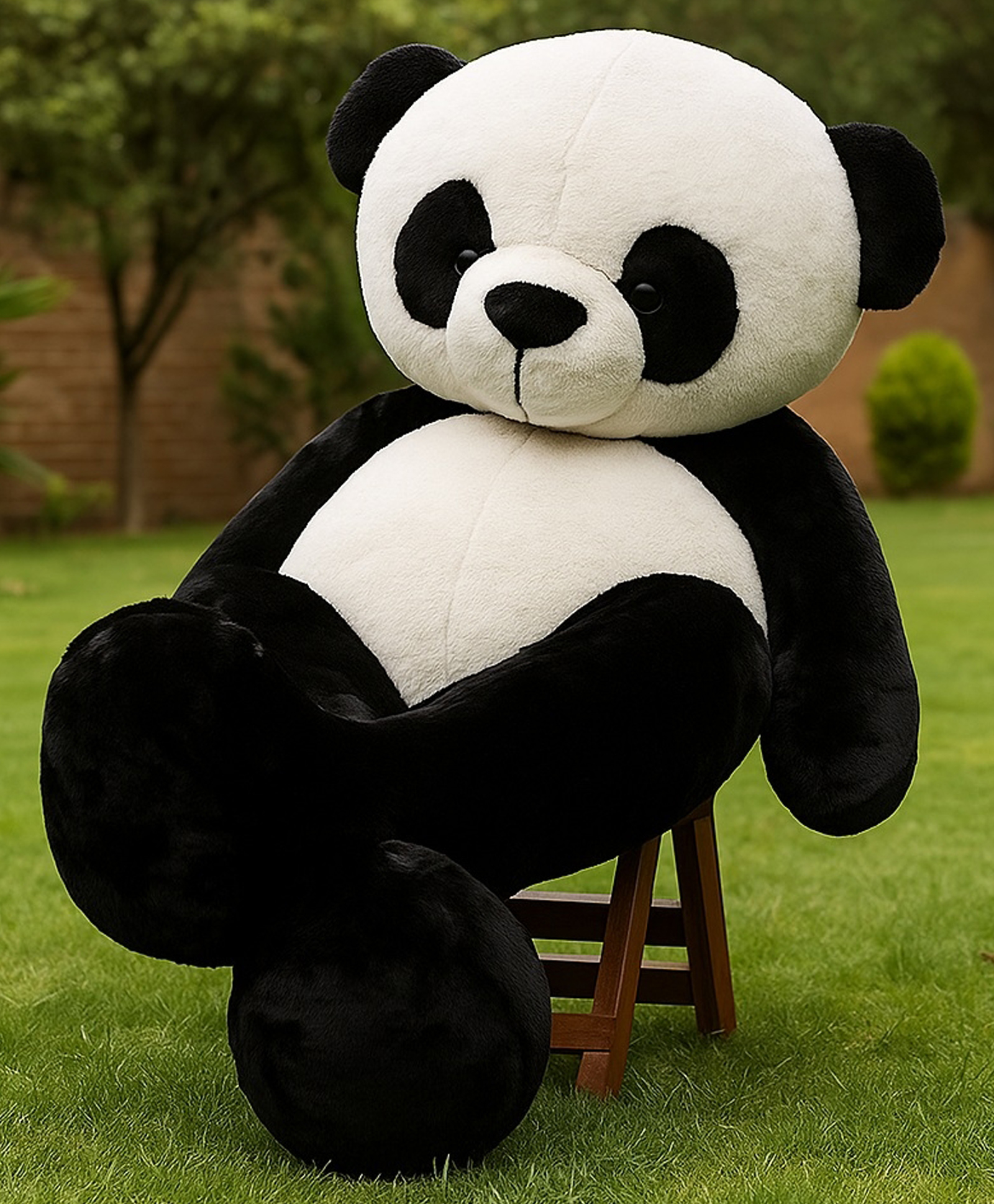 Goldenhub Teddy Panda 180 cm Standing - Black & White-picture-13