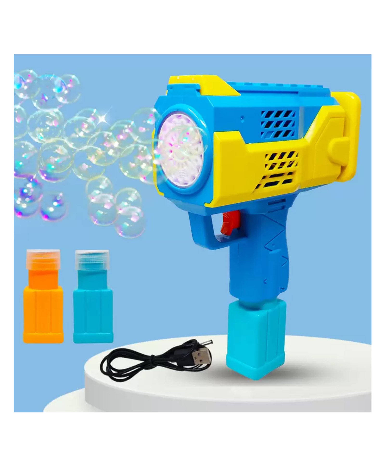 AKN Toys Premium Quality Bubble Making Gun for Toddlers Outdoor & Indoor Toys for Kids - Color May Vary-image-49