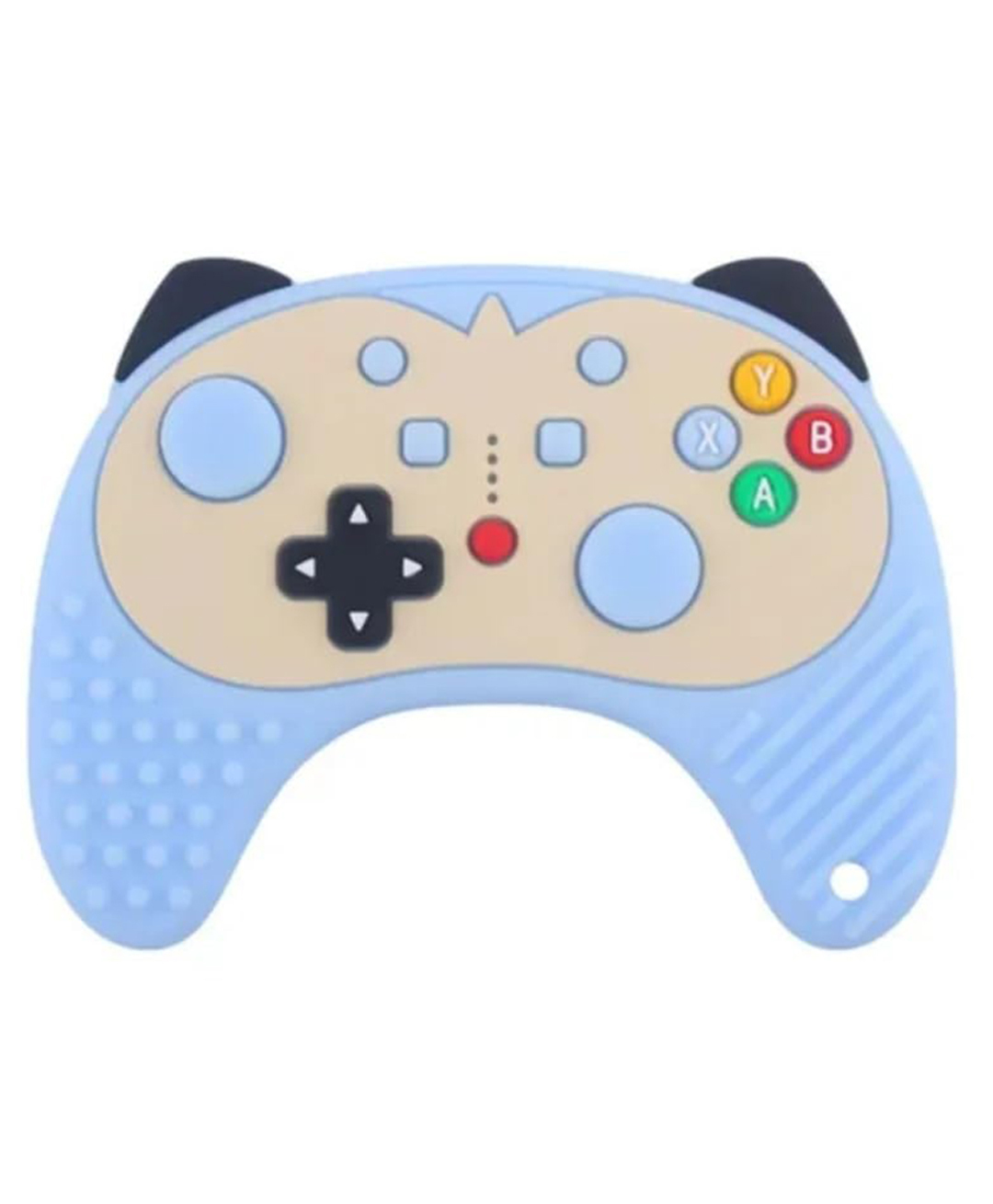 Kritiu 100% Silicone Teether Gaming Remote Shape Teething Toy - Blue-picture-21