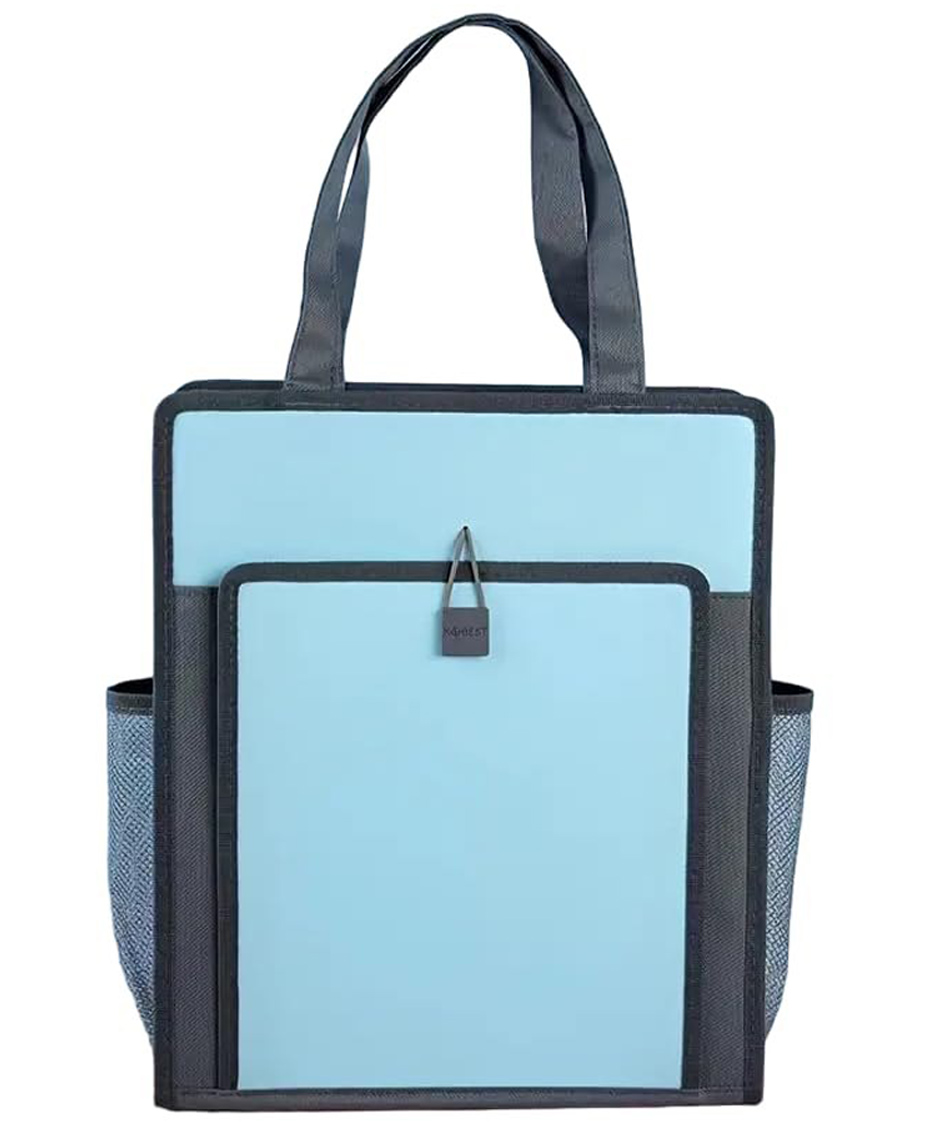 Bunie Double Layer Travel Accessories Carrying Hand Bag - Blue-image-2