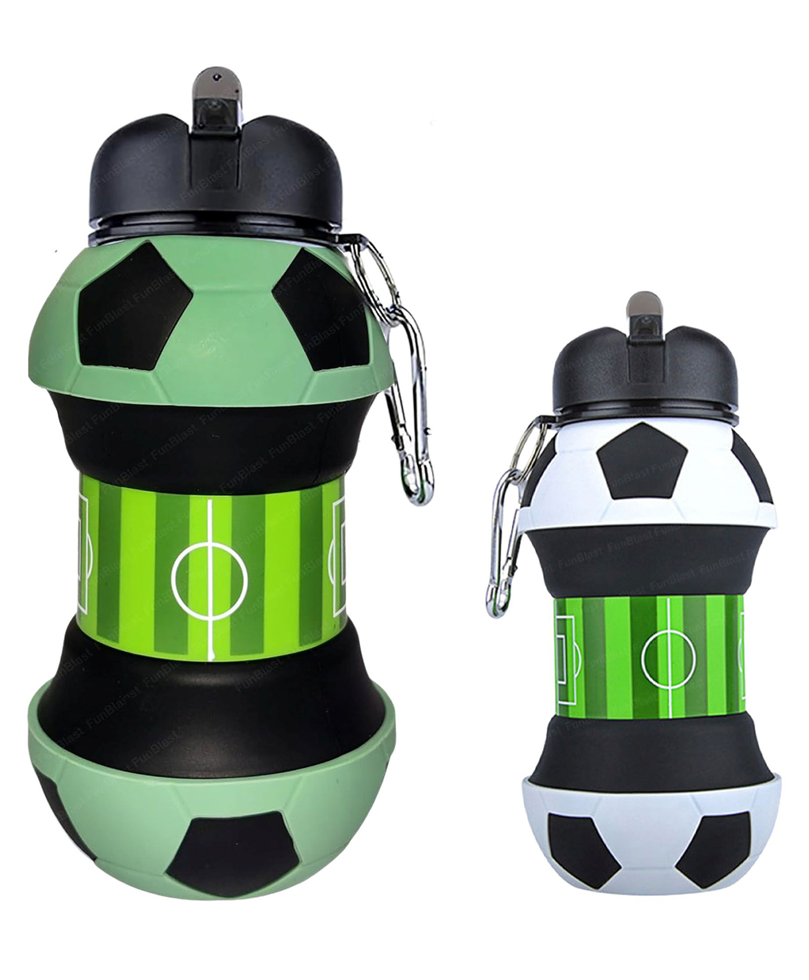 Bunie Football Shaped Expandable Silicone Sipper Bottle  Green-picture-13