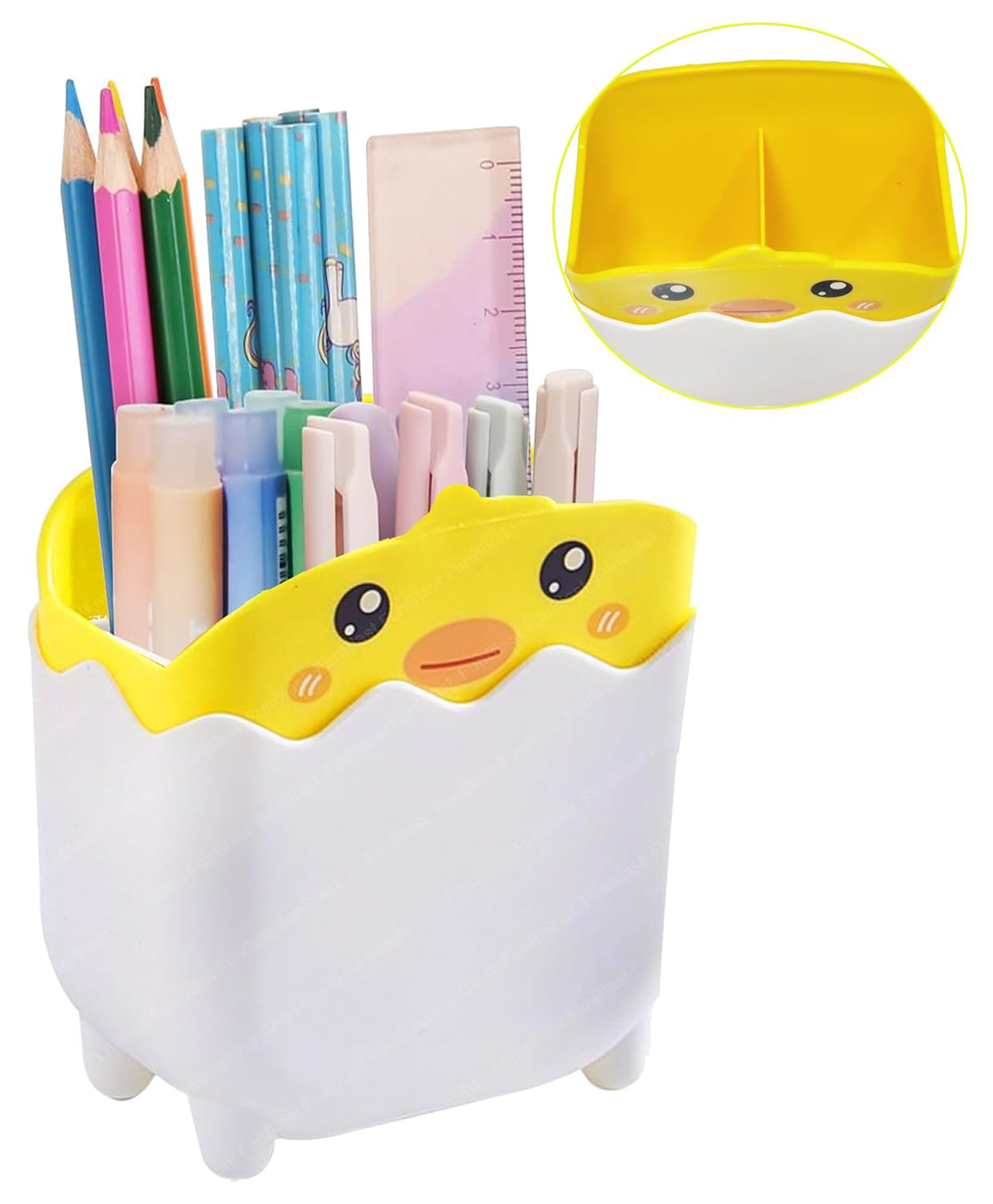 Bunie Duck Theme Pen Stand Stationery Holder for Study Table-image-2