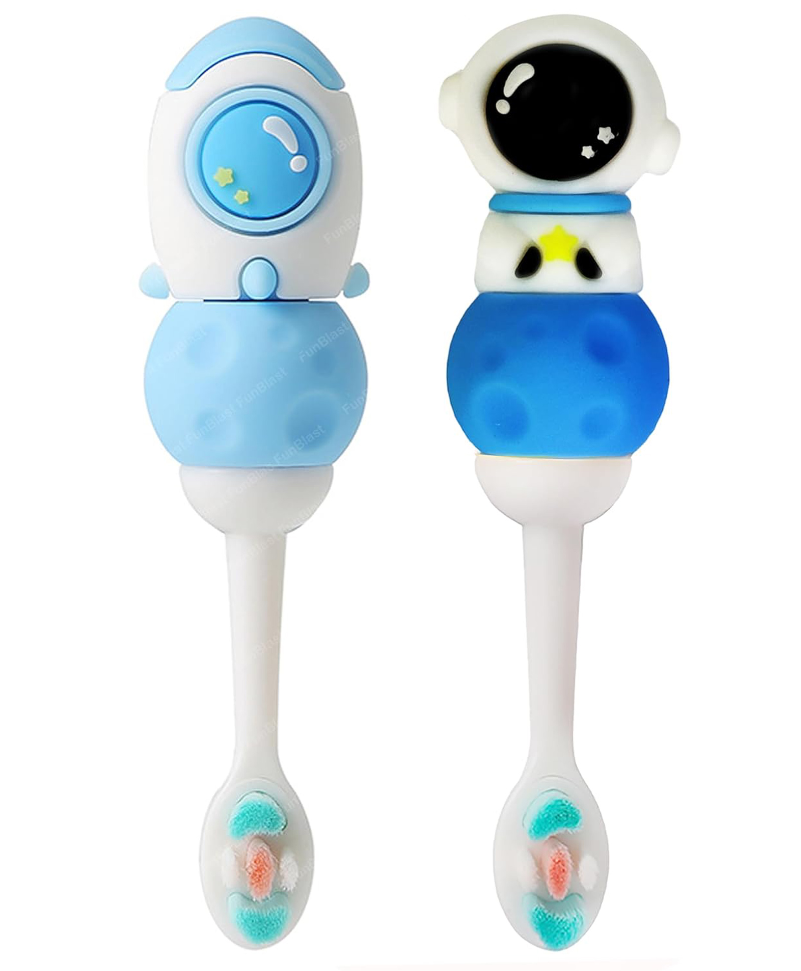 Bunie Cute Space Design Toothbrush for Kids Boys (Pack of 2 - Random Design)-image-4