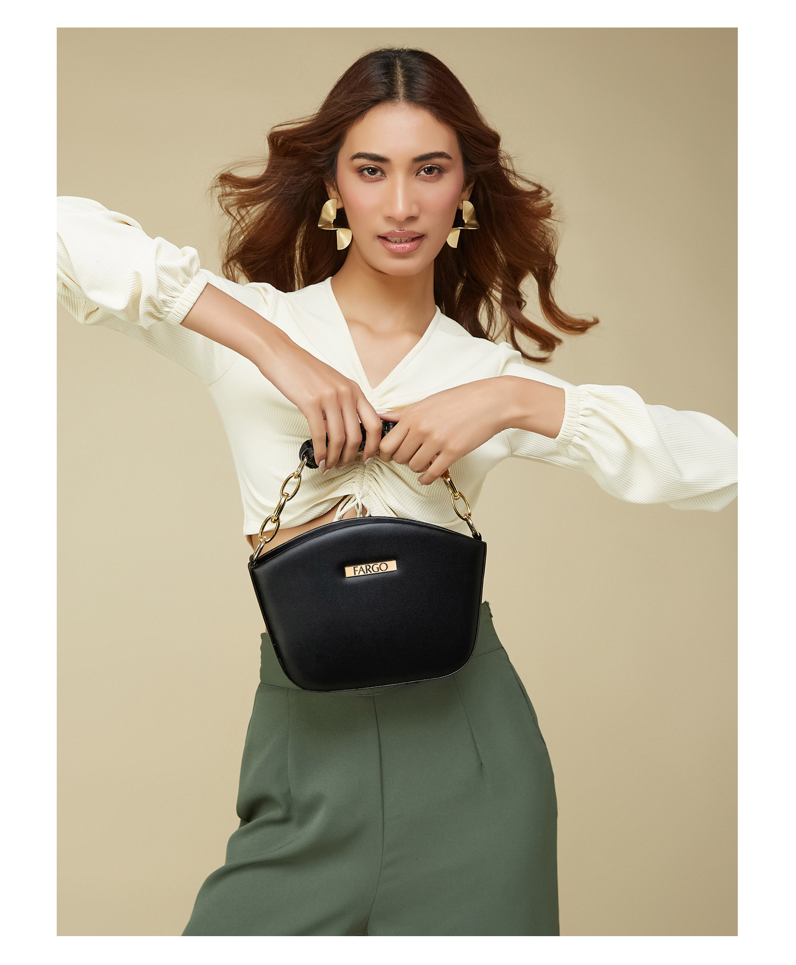 Fargo Black Women Sling Bag 2L Capacity-image-37