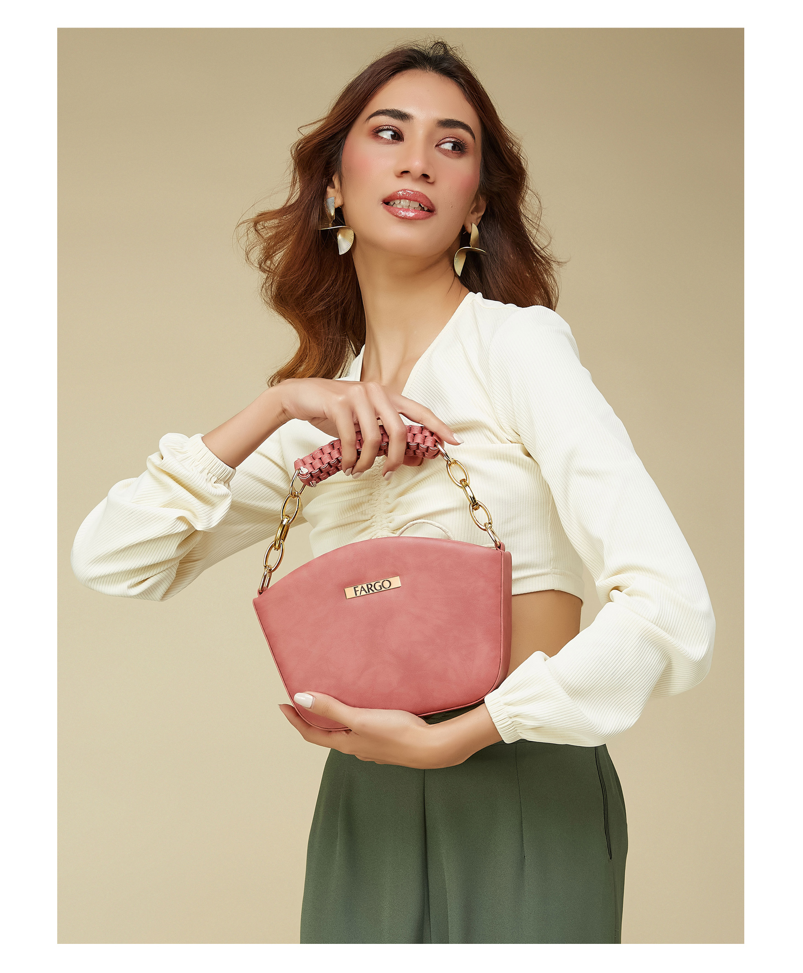 Fargo Pink Women Sling Bag 2L Capacity-picture-17