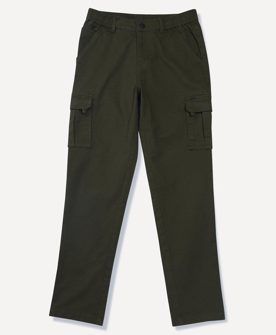 GINI & JONY  Cotton Woven Full Length Solid Trouser - Green-picture-11