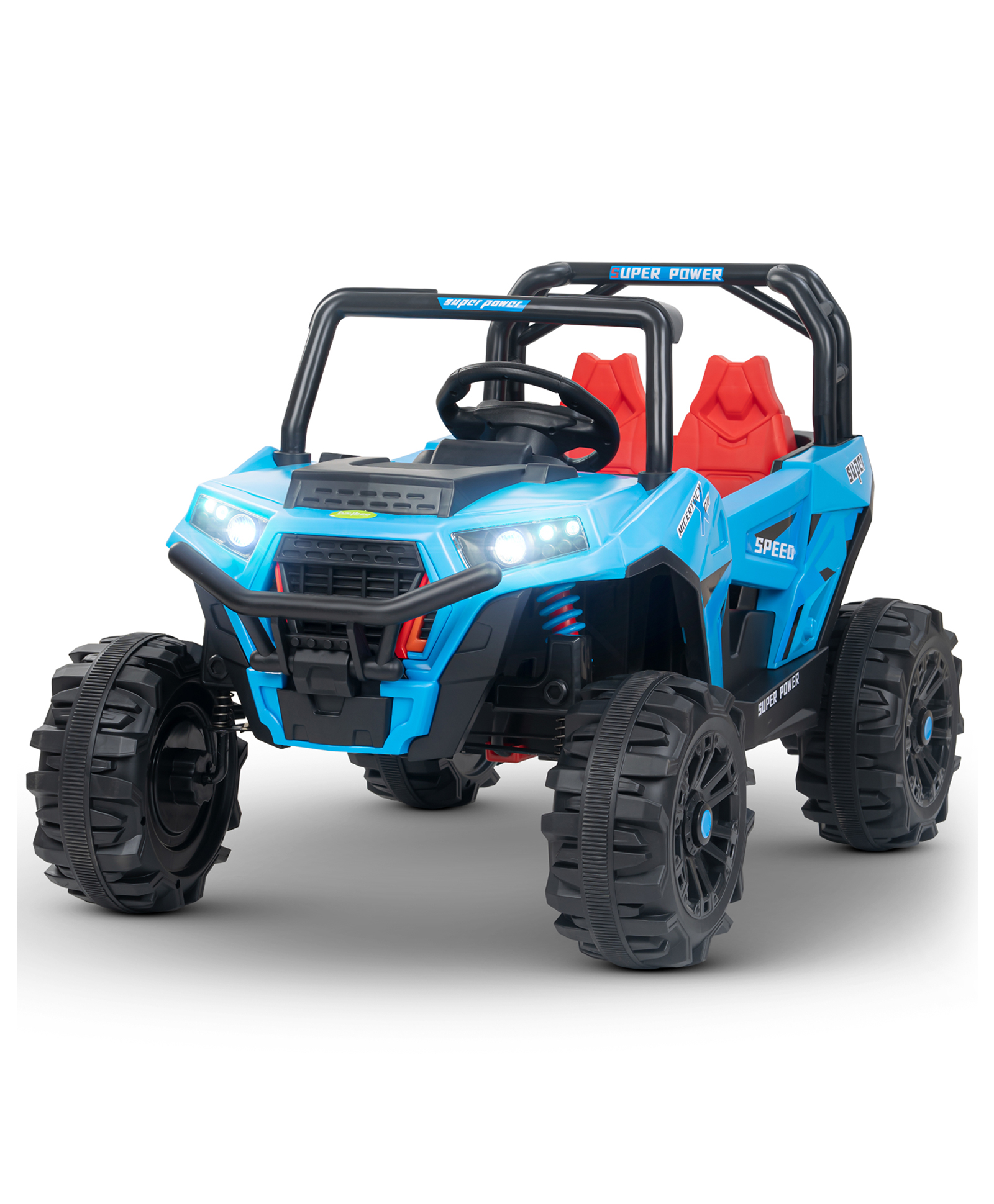 Baybee Derak UTV Battery Operated Jeep for Kids, Ride on Toy Baby Car with Music & Light, Kids Jeep Battery Car, Spring Suspension Electric Jeep Car for Kids (Blue)-image-27