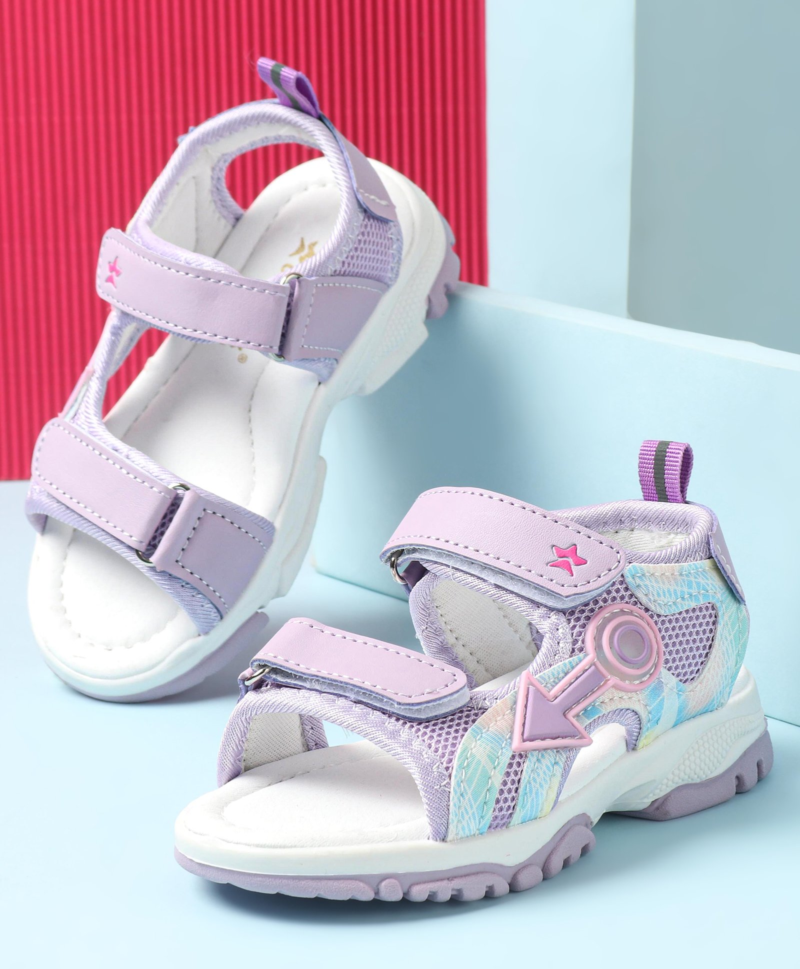 Cute Walk by Babyhug Sandals with Velcro Closure & Applique - Purple-picture-15