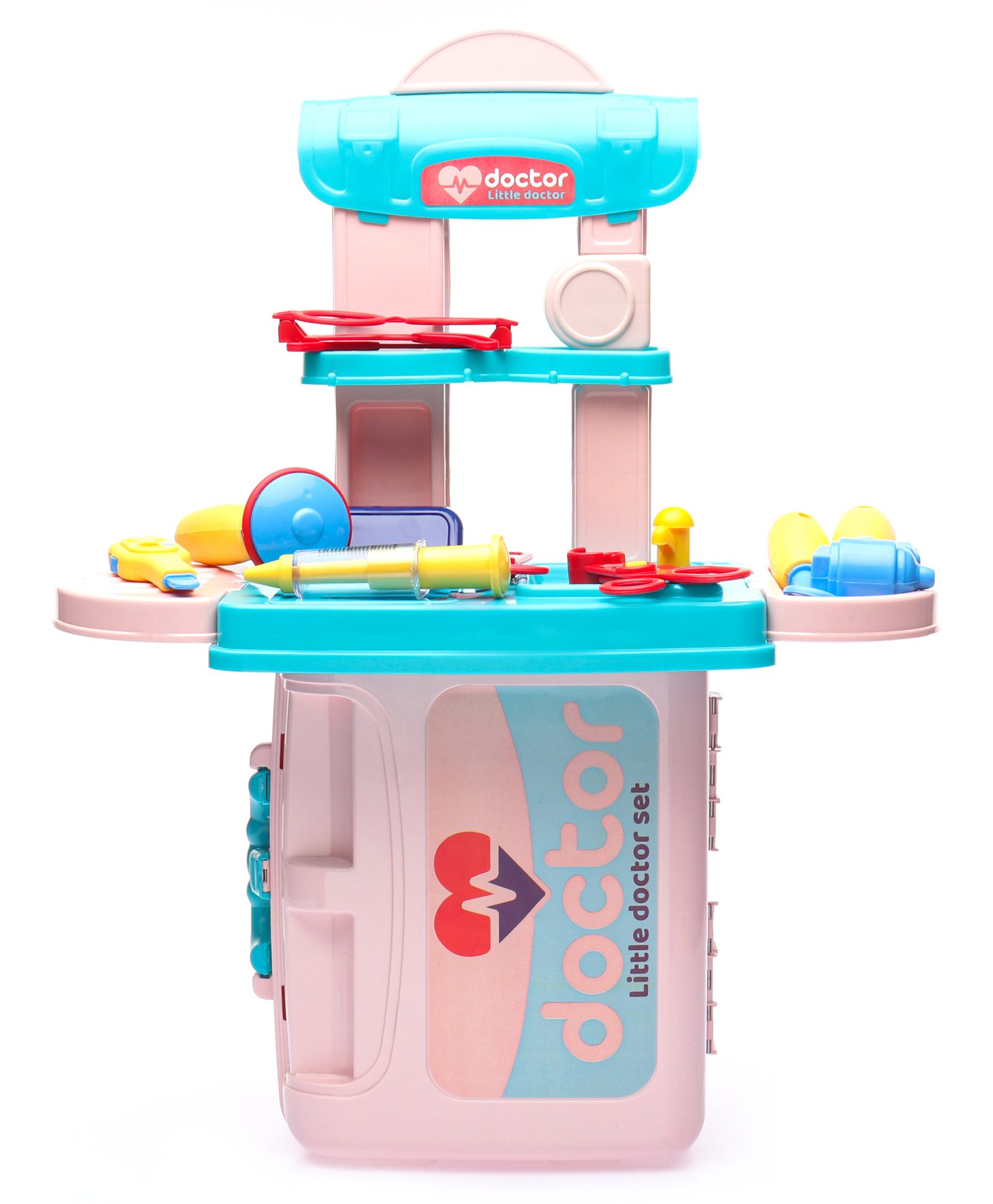 Little Fingers  3 in 1 Little Doctor Play Set Toys 21 Pieces - Multicolor-image-35