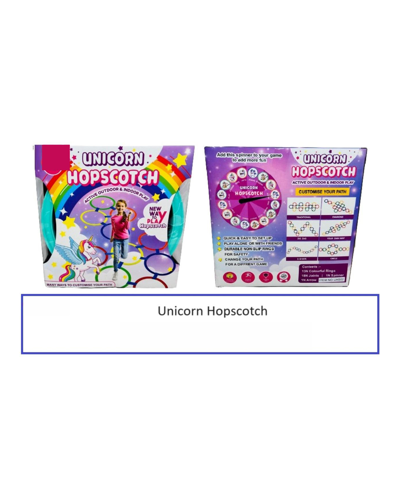 Sanjary Unicorn Hopscotch Fun Twist Toy - Color & Design May Vary-image-3