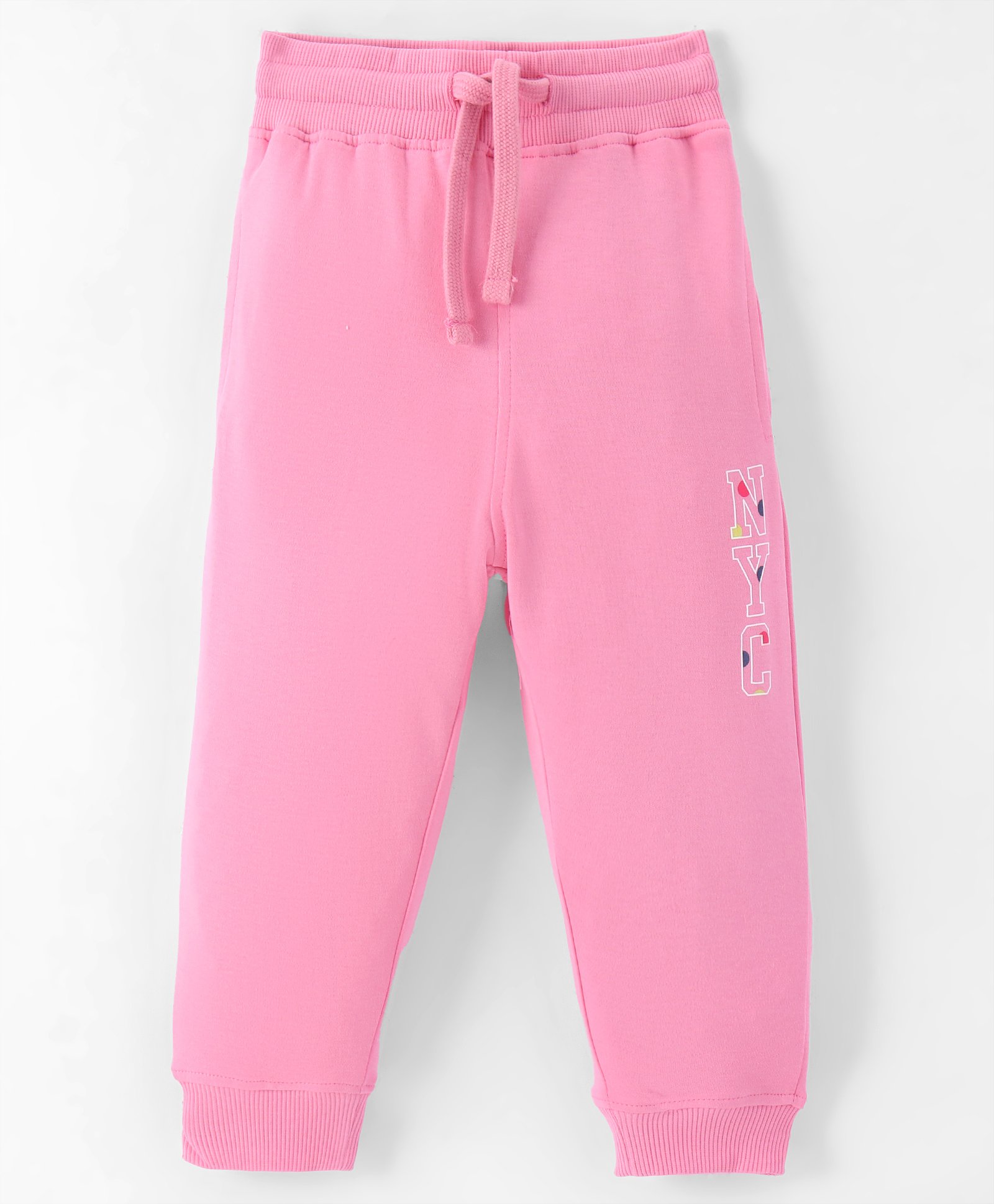 Doreme Single Jersey Knit Full Length Lounge Pant With Text Print - Pink-picture-17