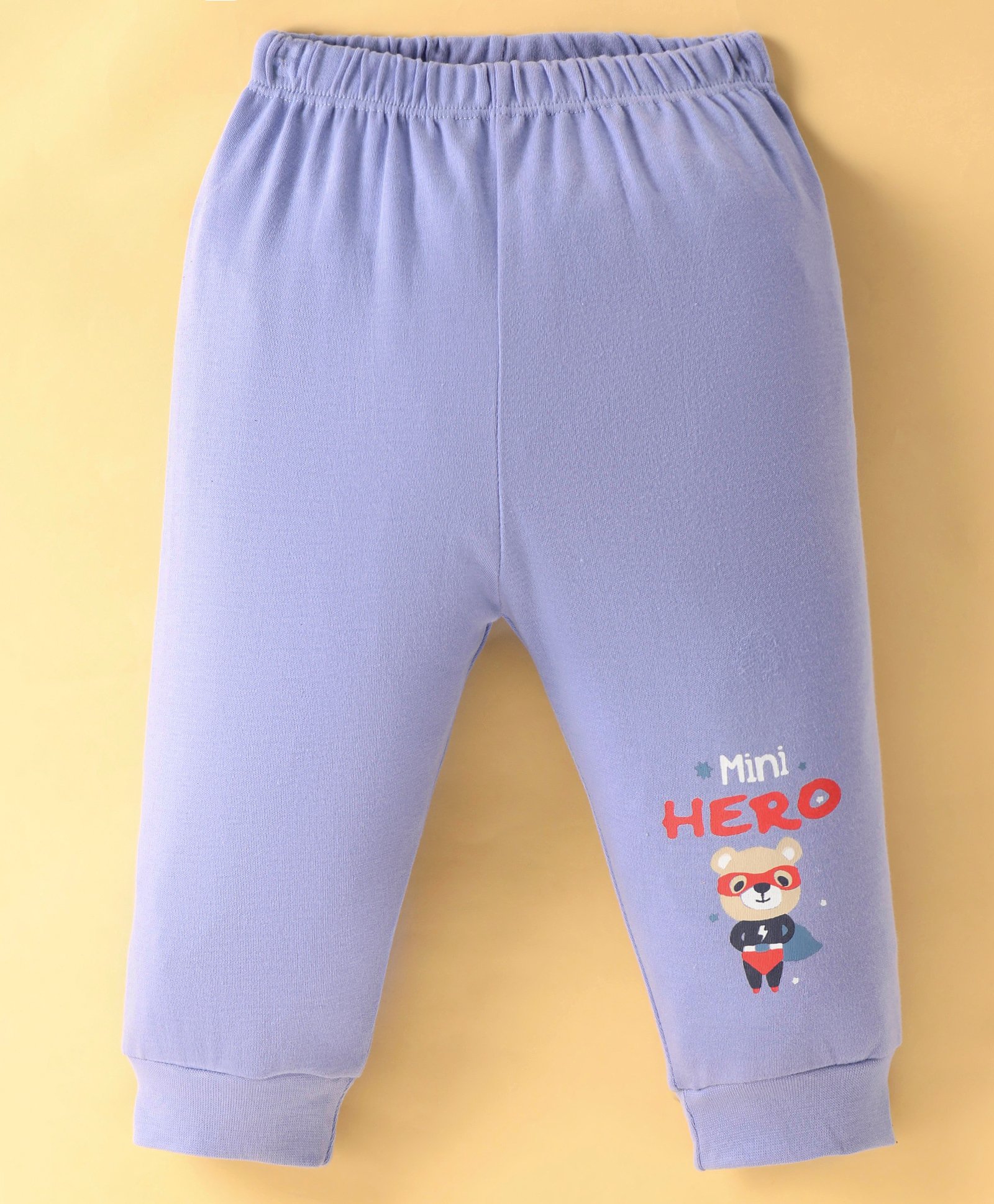 Tango Interlock Knit Full Length Lounge Pant with Mini Hero  Print - Blue-picture-34